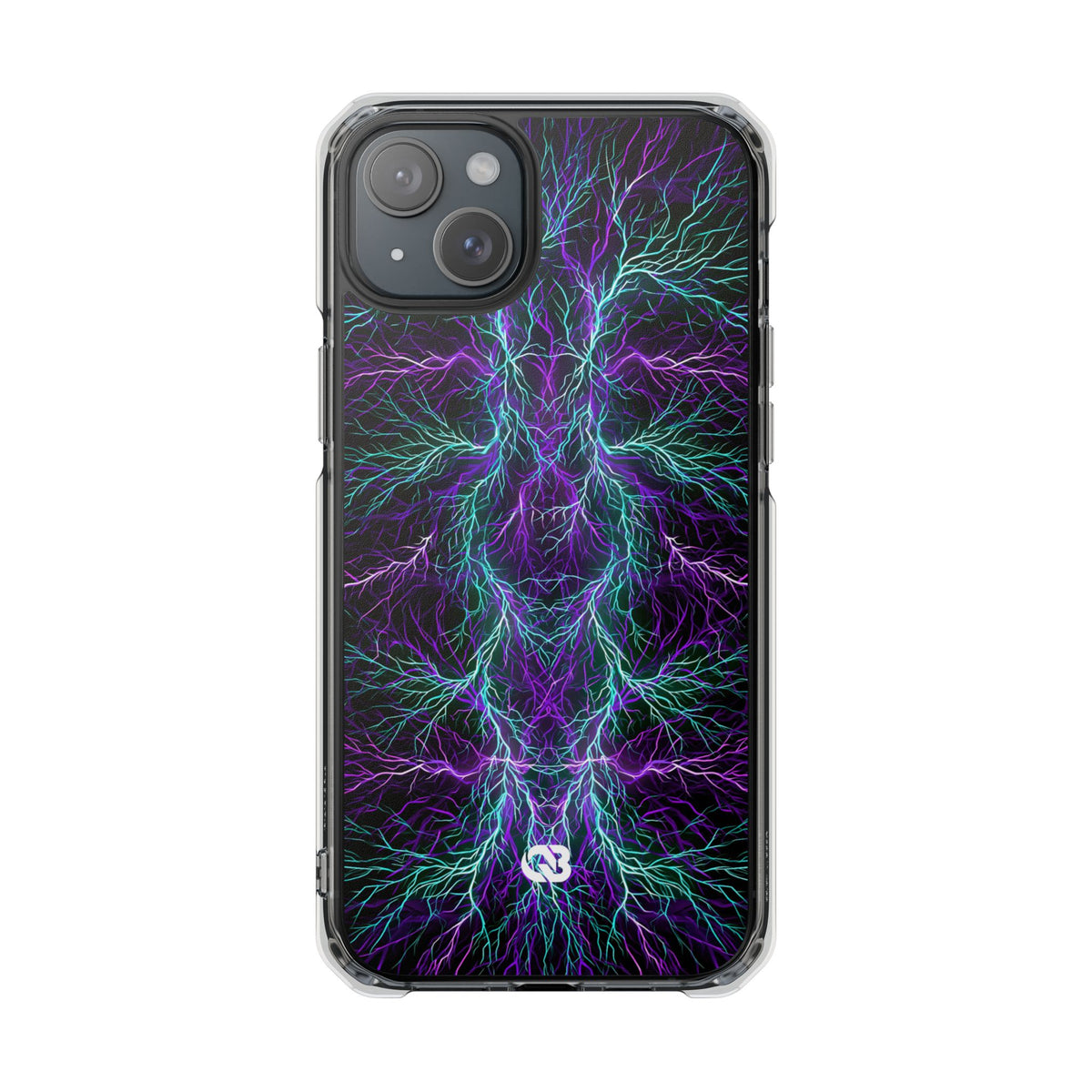 Electric Plasma Arbor · Clear Impact Magnetic Phone Case for iPhone · Purple
