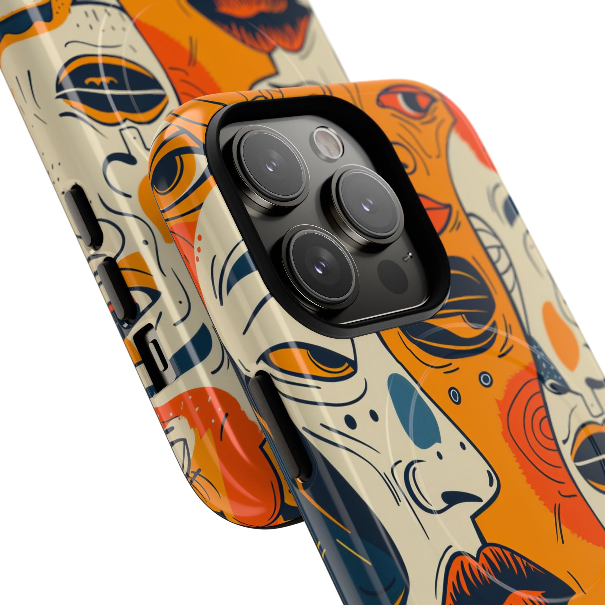 Tangled Faces Sunset iPhone 14 Pro Case - Tough+