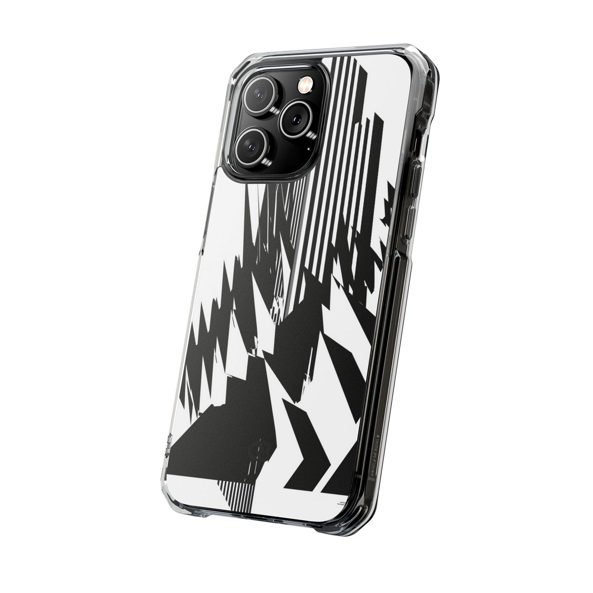 White Impact MagSafe Phone Case for iPhone - Shattered Vector Spire