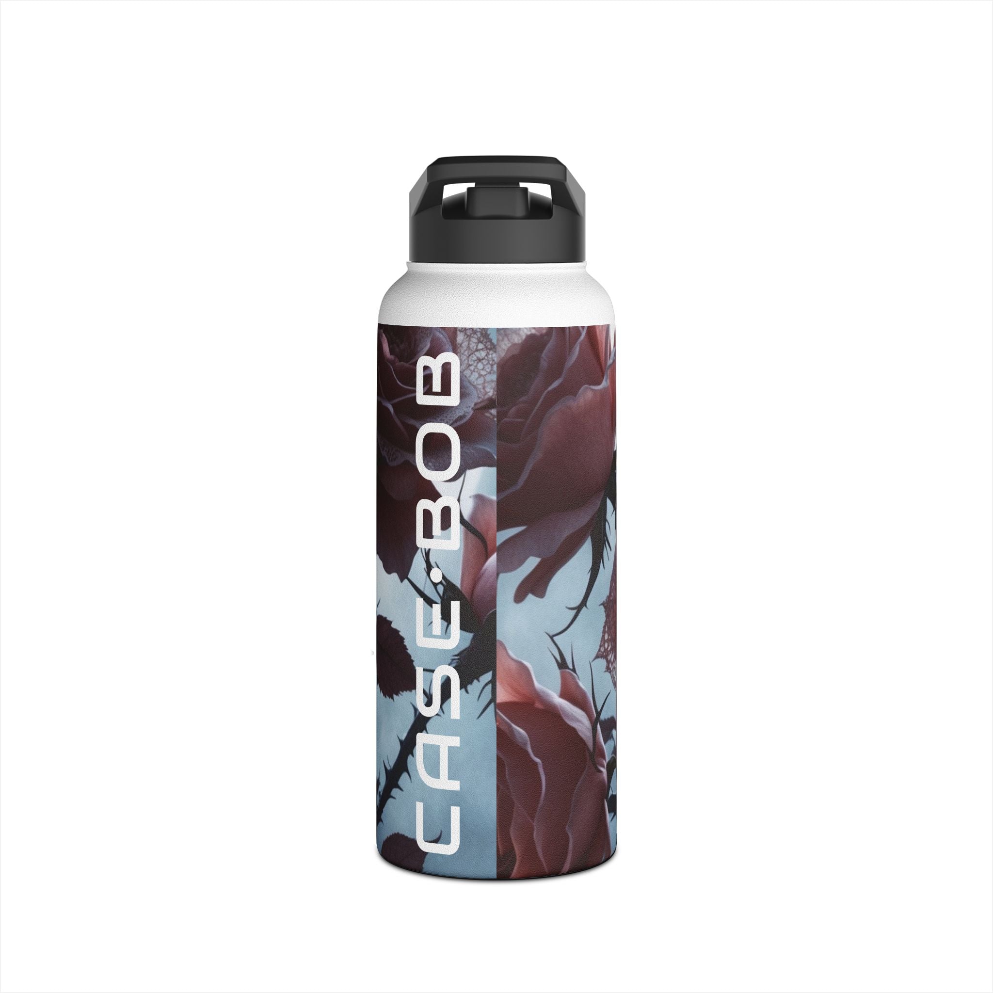 Lace Rose Moonlight - Stainless Steel Water Bottle