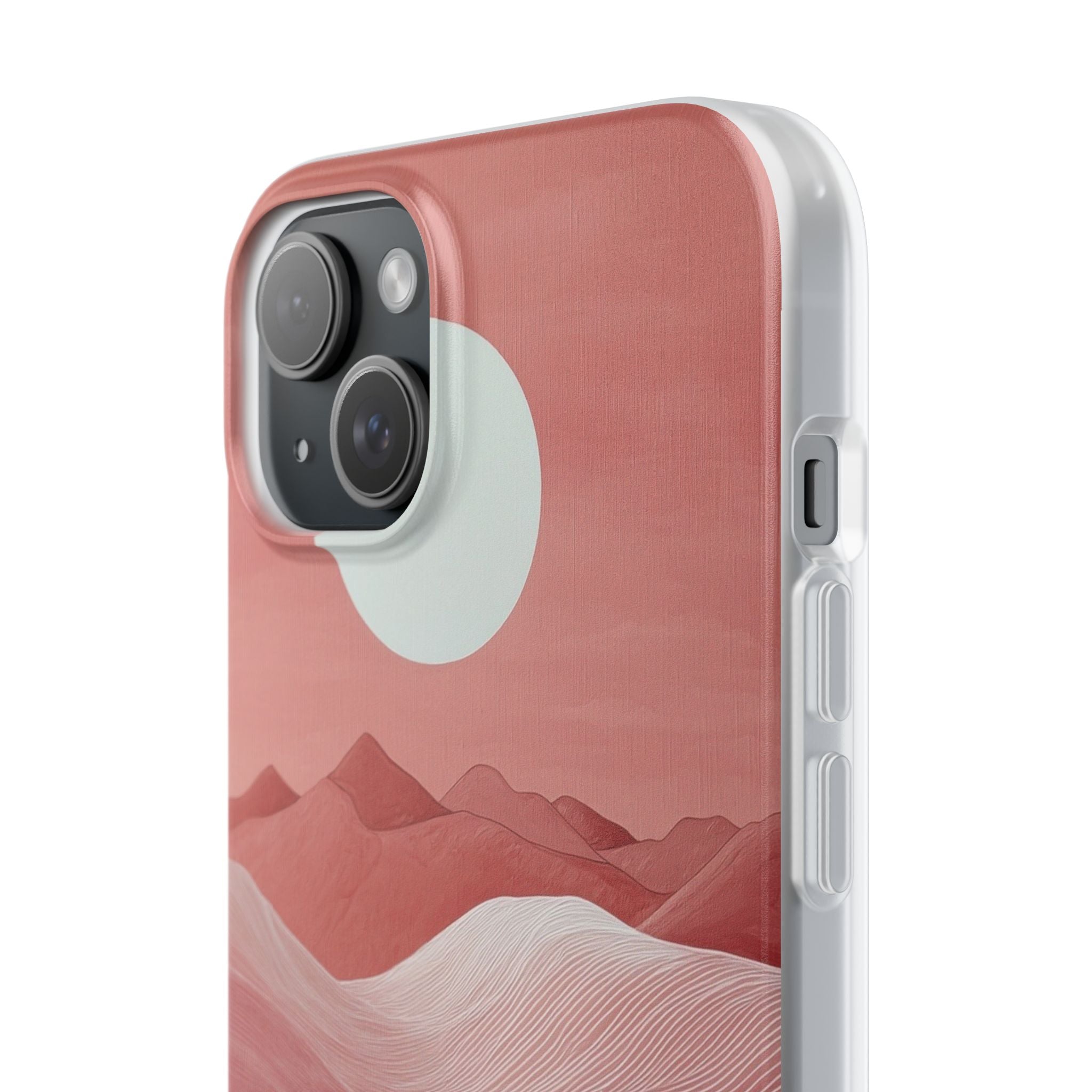 Crimson Dune Horizon · Soft Telefoncover for iPhone