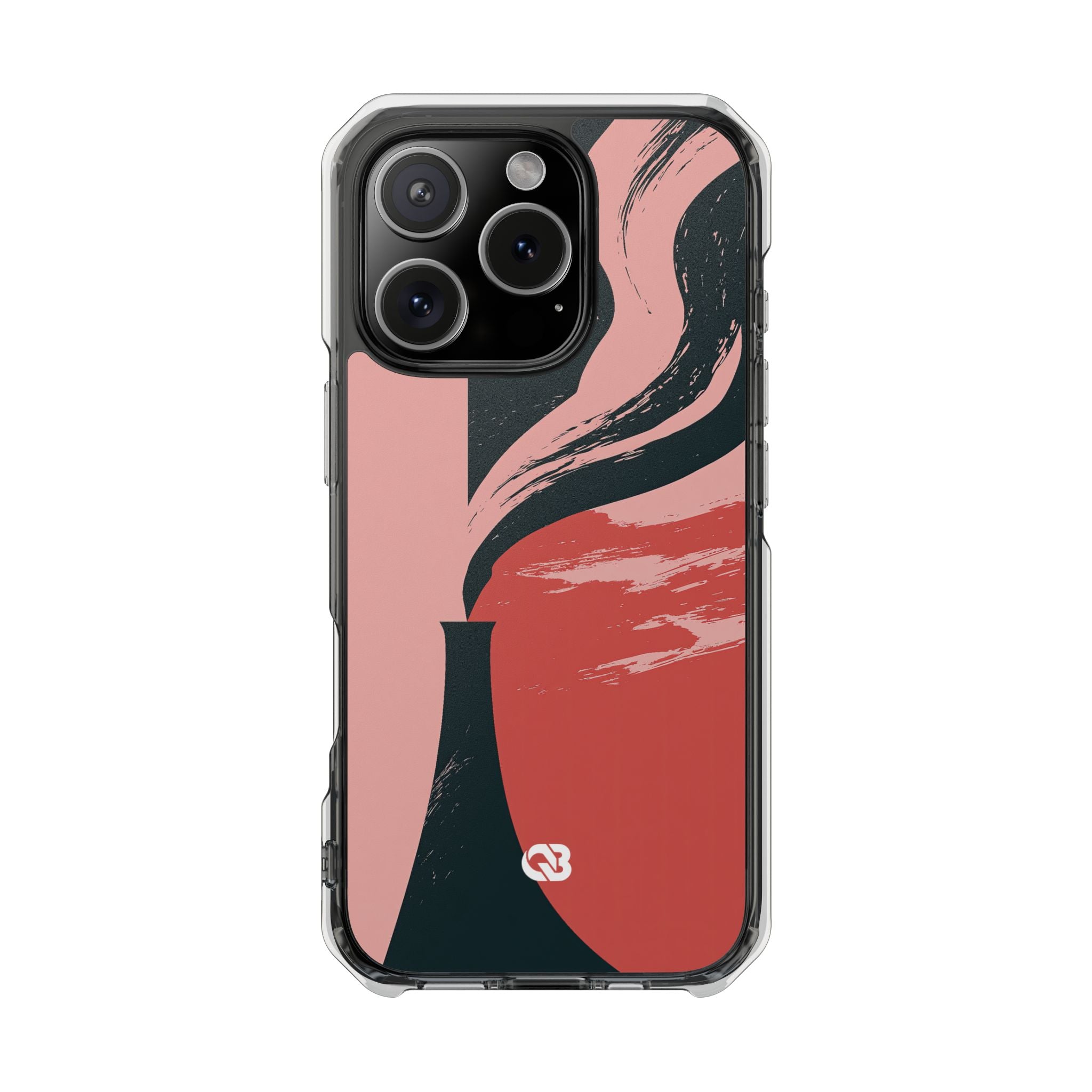 Pink Impact MagSafe Phone Case for iPhone - Cinder Rose Plume