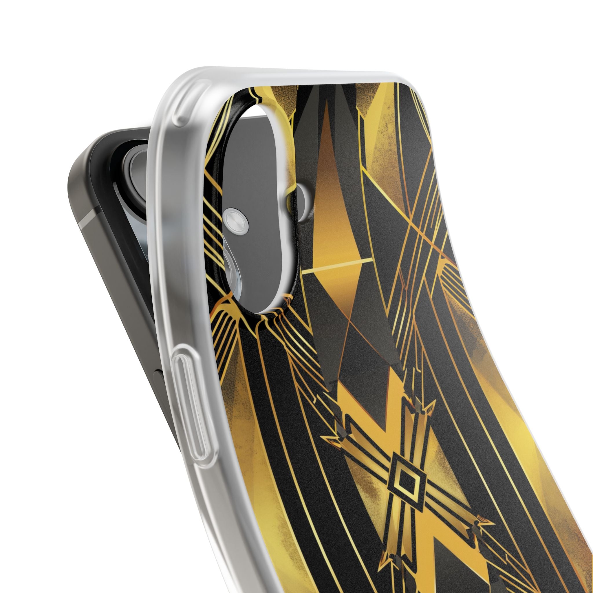 Golden Diamond Radiance iPhone 16 Plus Case - Soft