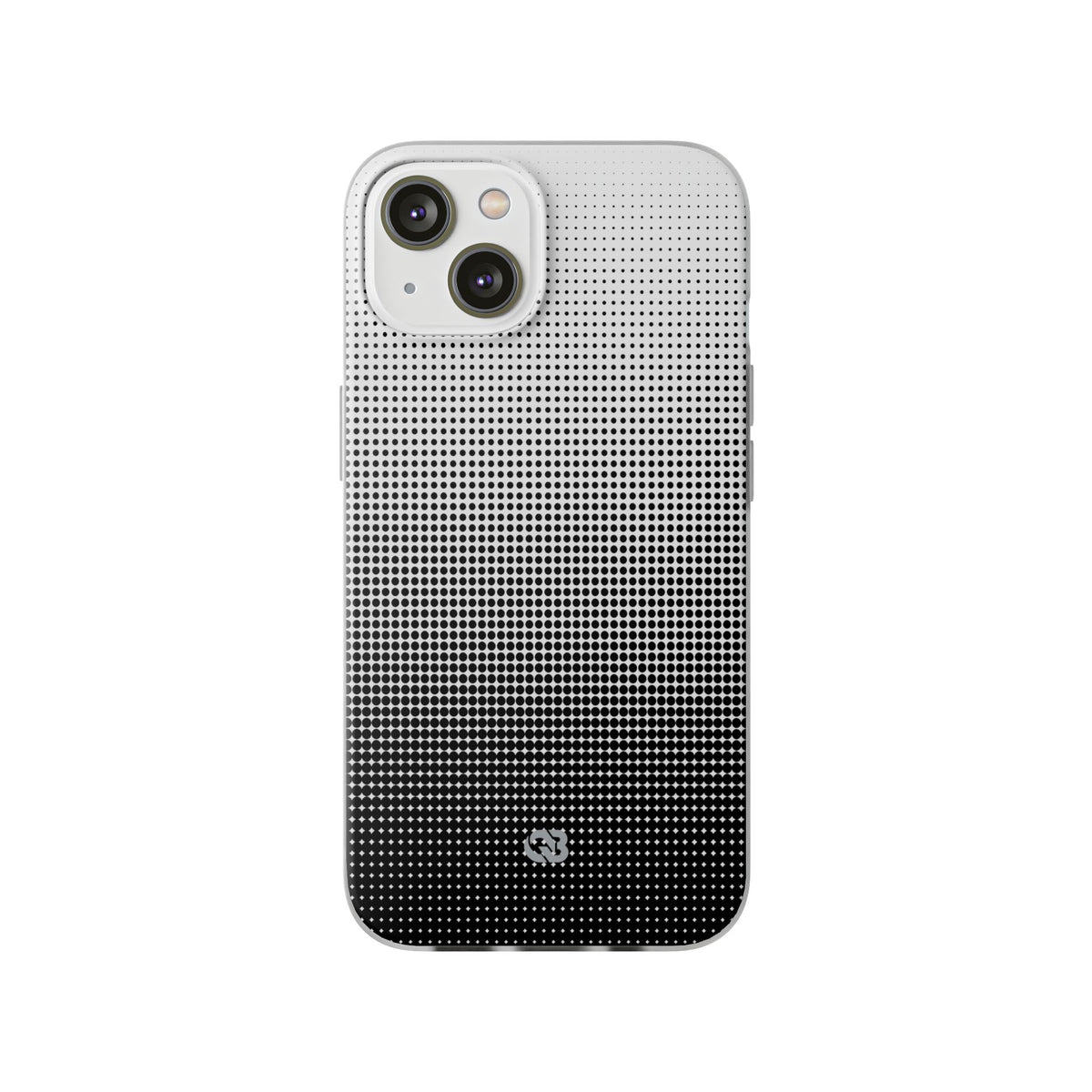 Black Lite Phone Case for iPhone - Obsidian Halftone Flux