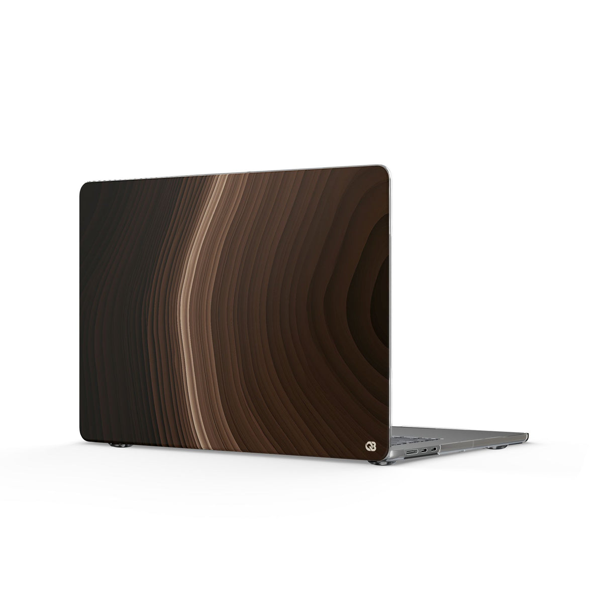 Umber Strata · Clear Hard Case for MacBook · Brown