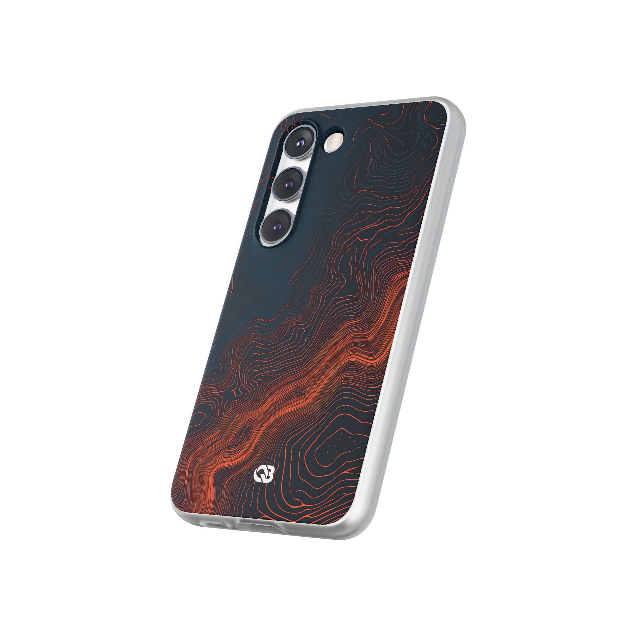 Black Lite Phone Case for Samsung - Volcanic Basalt Map