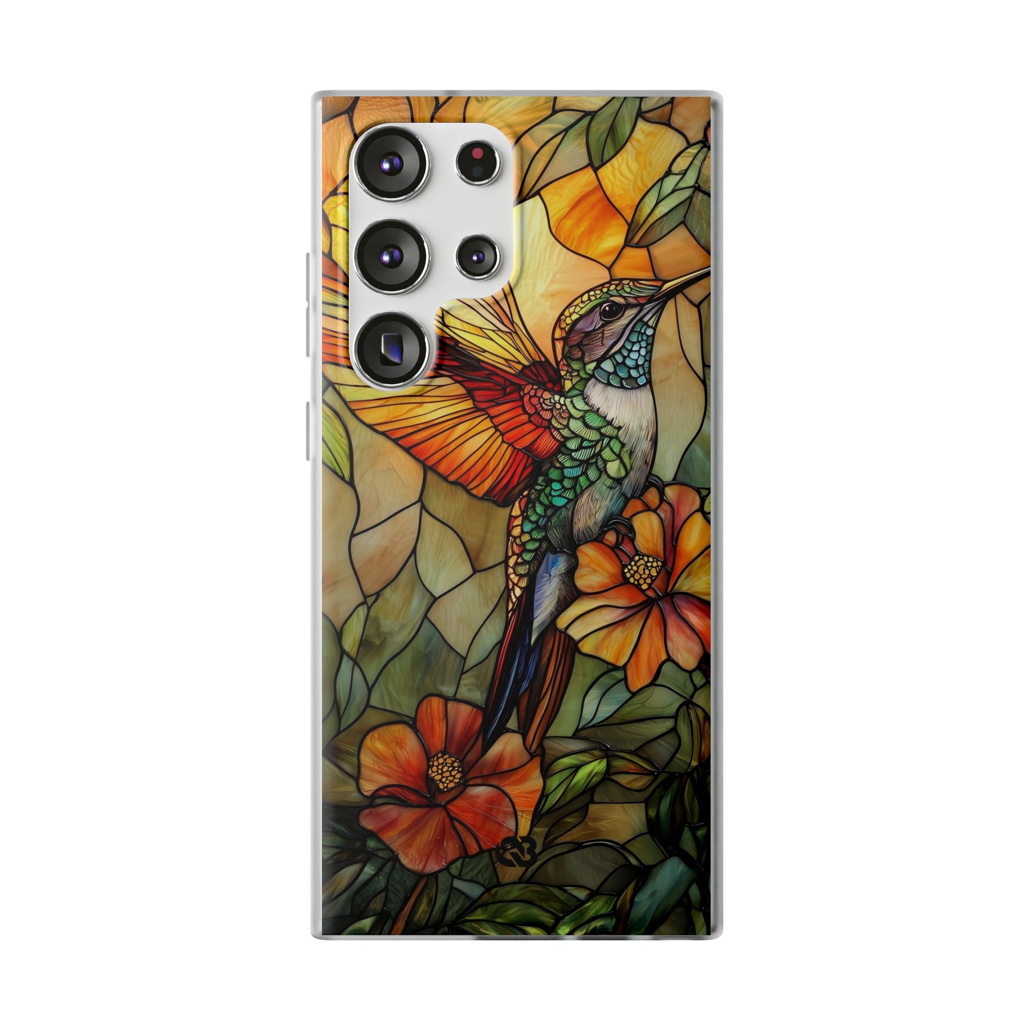 Amber Glass Hummingbird · Soft Custodia per Samsung