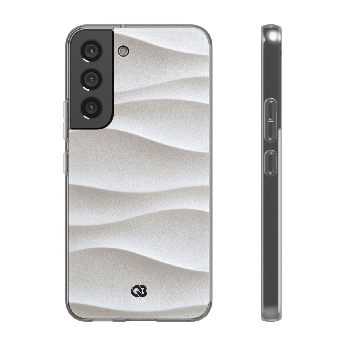 White Lite Phone Case for Samsung - Arctic Flow Ridges