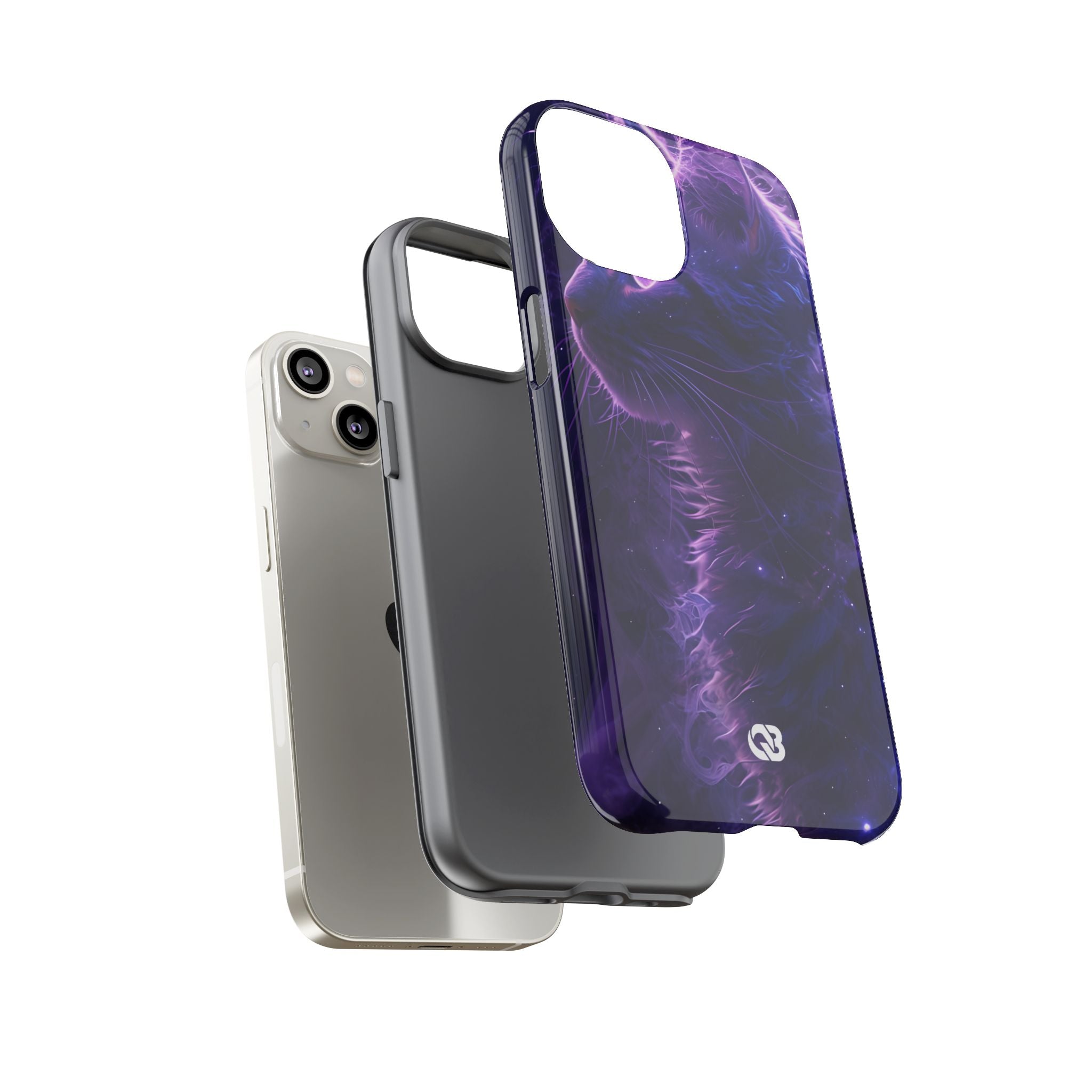 Purple Void Feline · Tough Custodia per iPhone