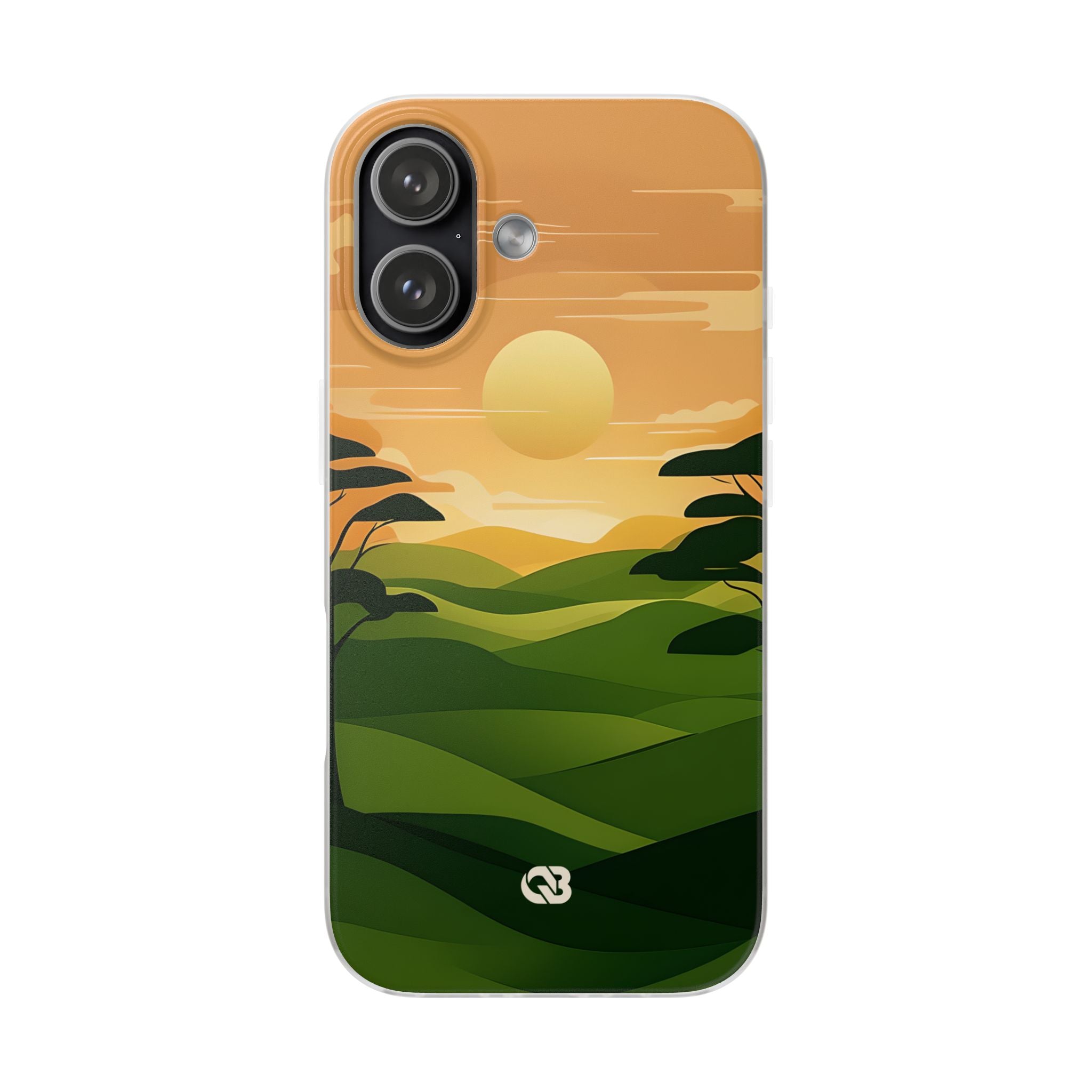 Verdant Horizon Sun · Soft Phone Case for iPhone