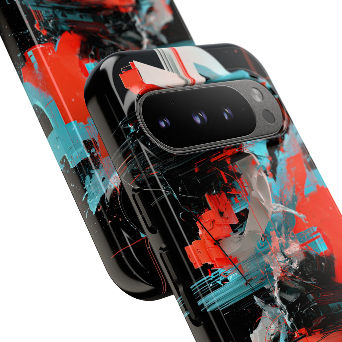 Fragmented Cyber Core · Tough Phone Case for Pixel · Black