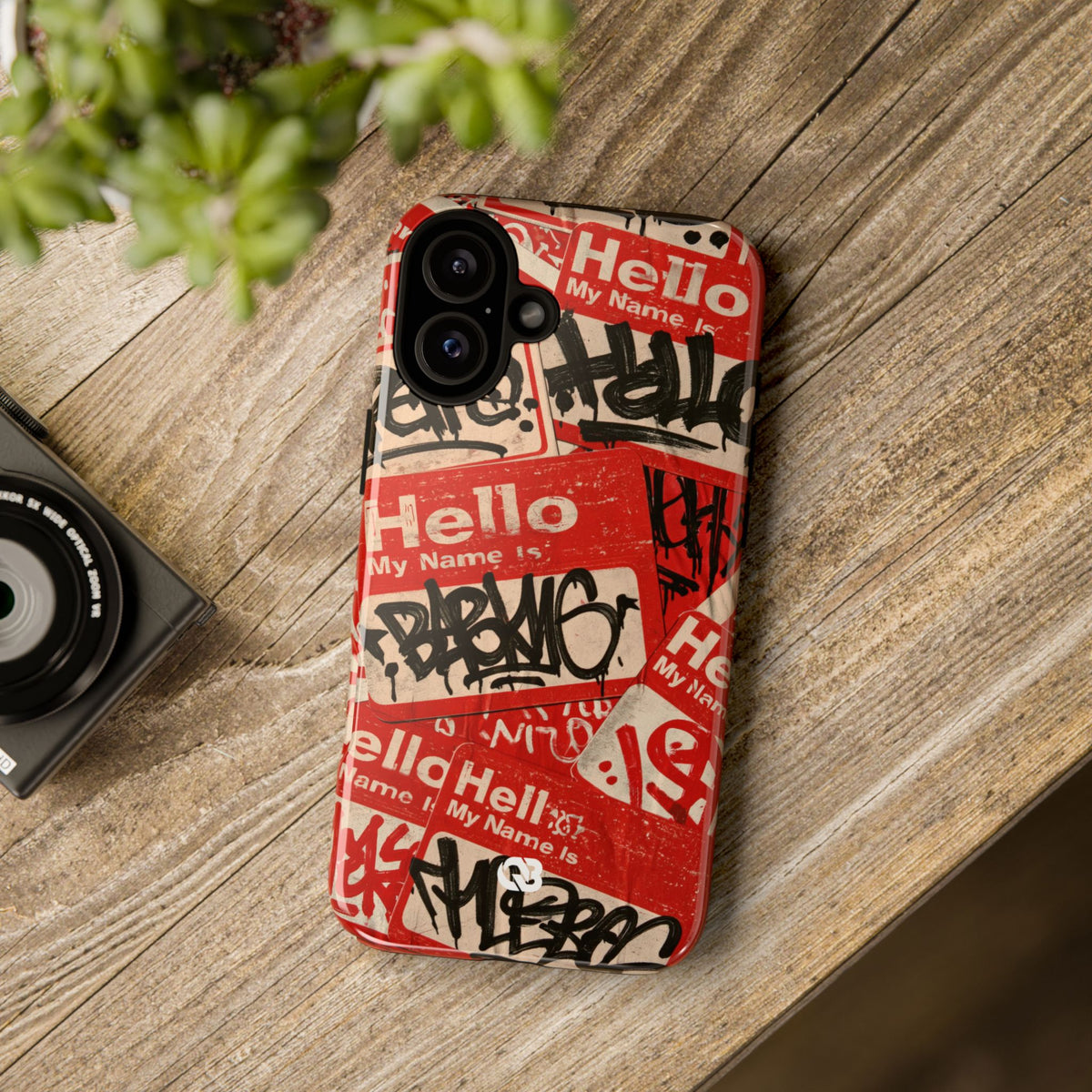 Slap Tag Collage · Tough Phone Case for iPhone · Red