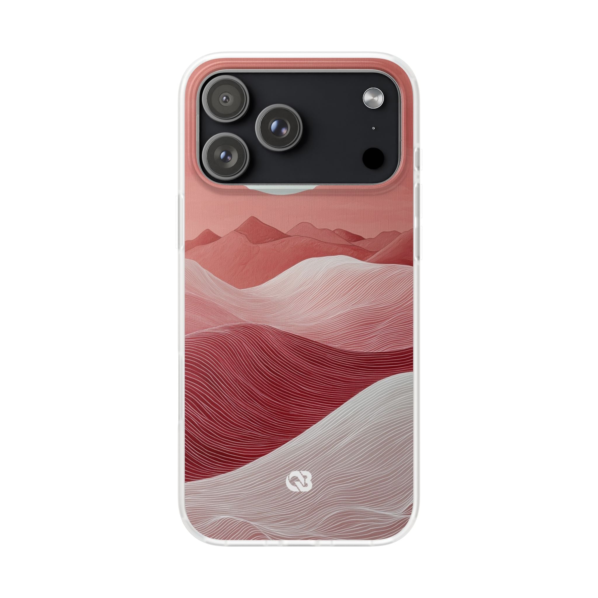 Crimson Dune Horizon · Soft Telefoncover for iPhone