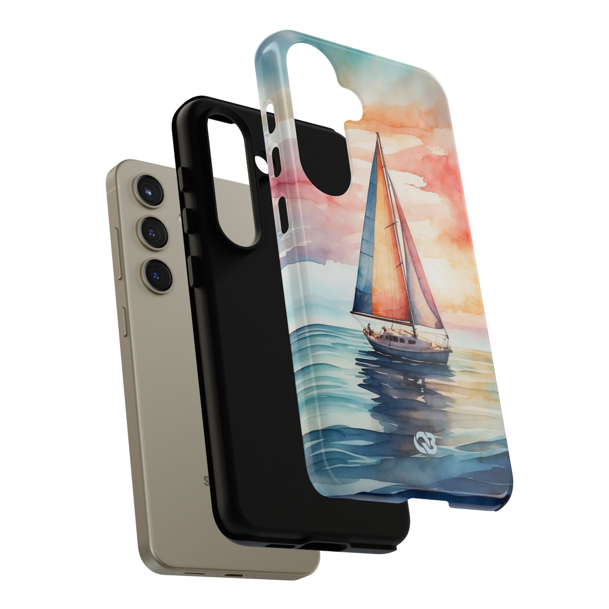 Crimson Horizon Sail · Tough Phone Case for Samsung