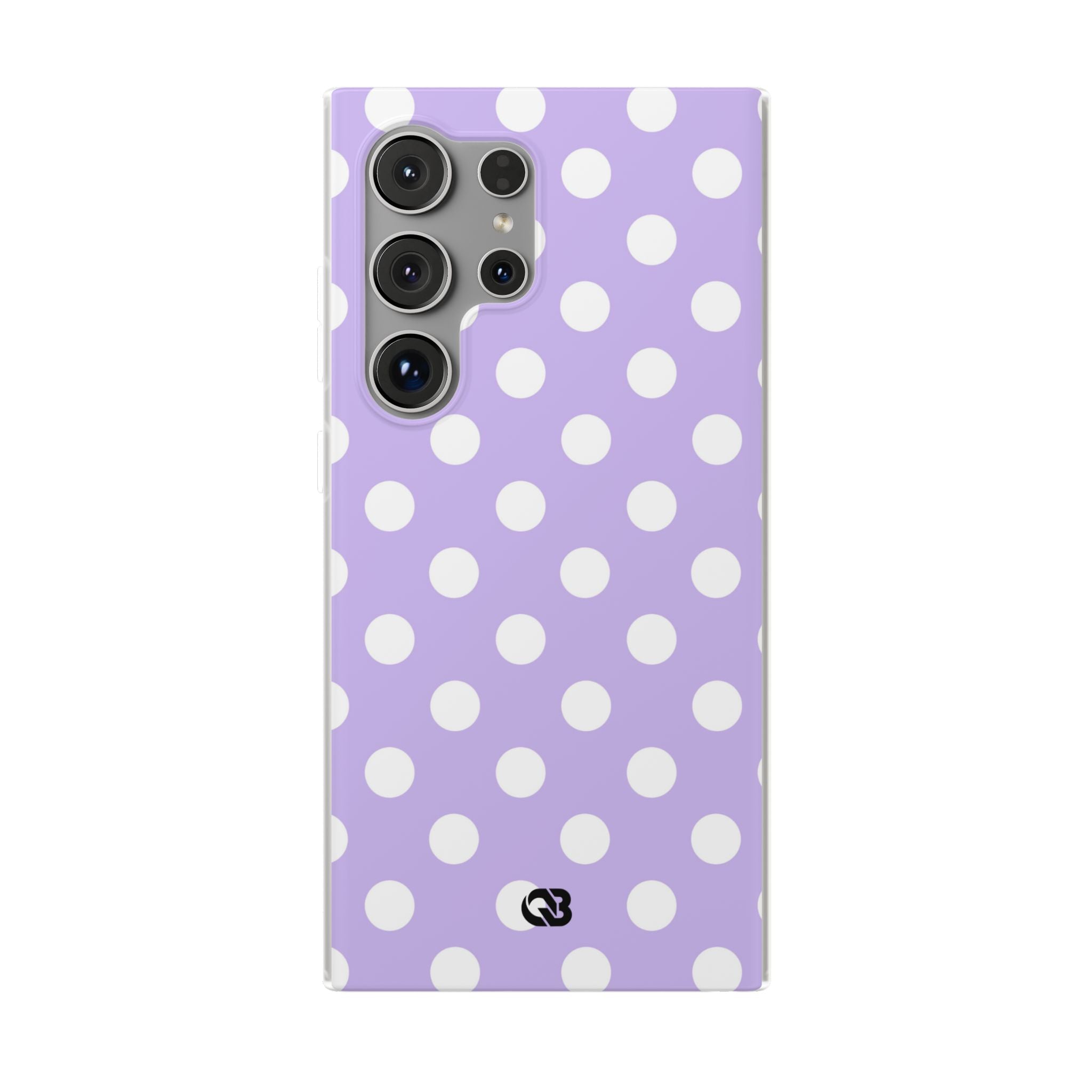 Lavender Polka Grid · Soft Phone Case for Samsung