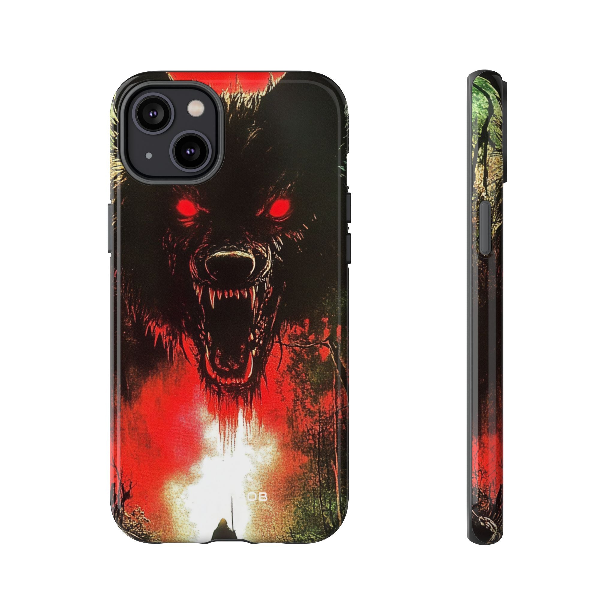 Crimson Wolf iPhone 14 Plus Hoesje - Tough