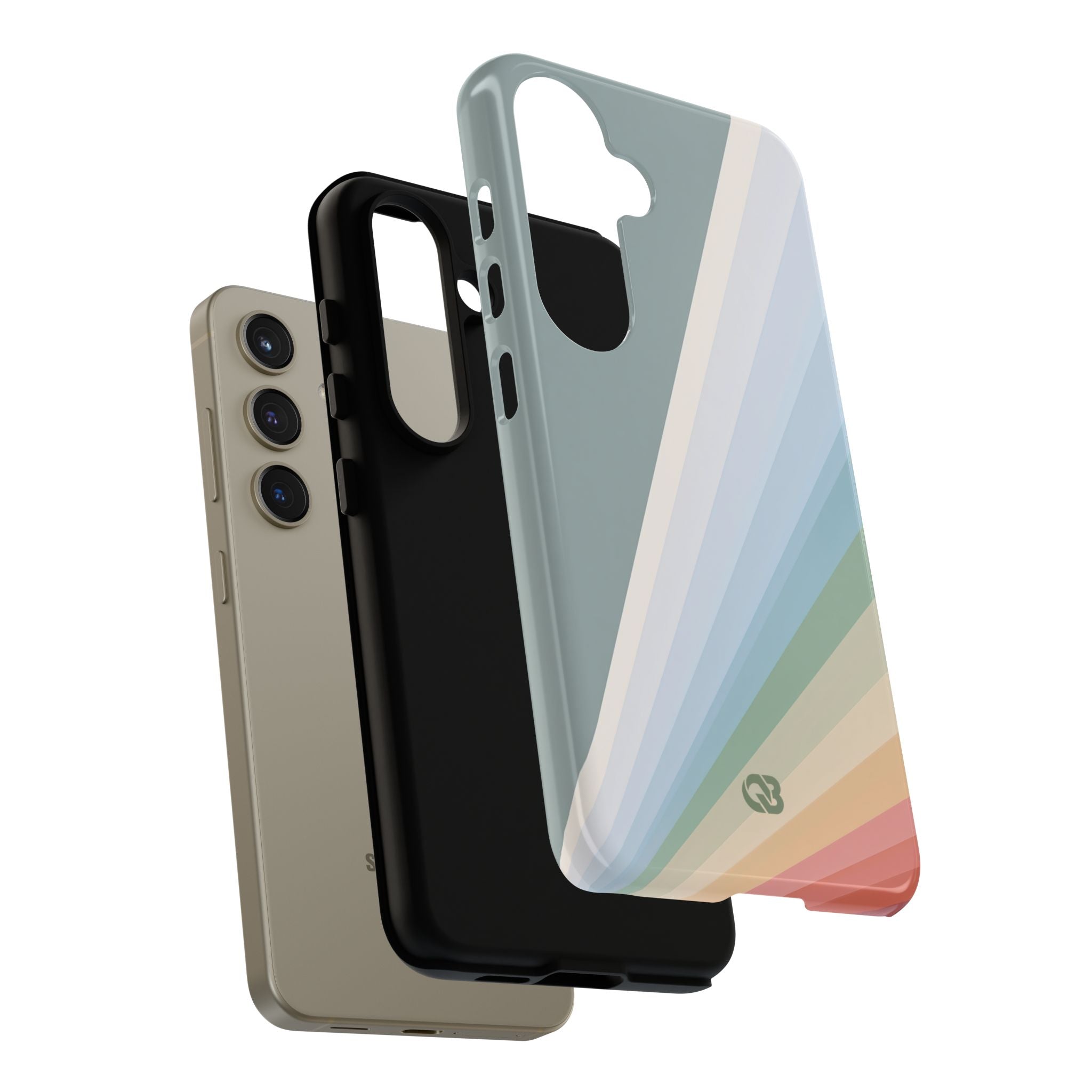 Green Tough Phone Case for Samsung - Sage Prism Beam