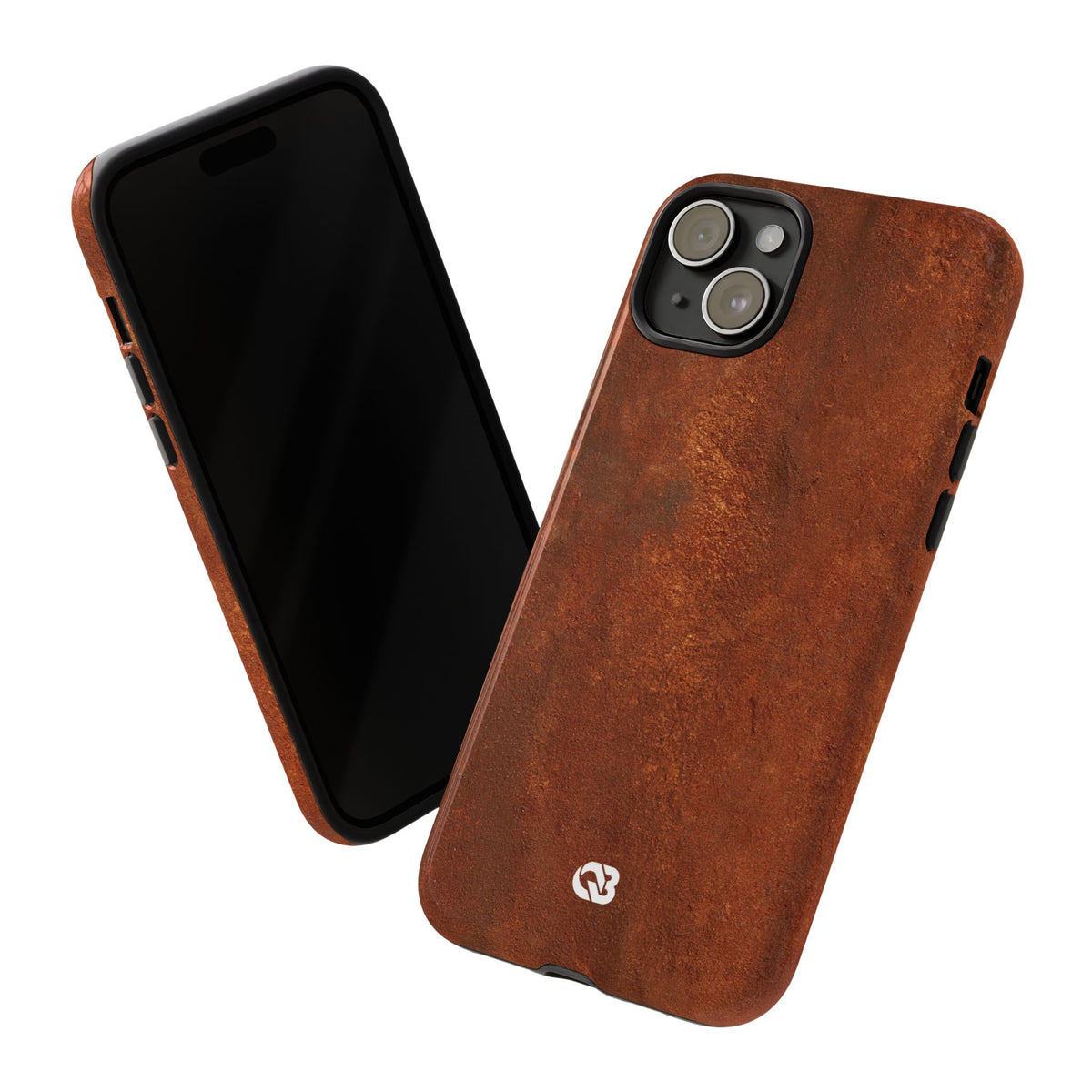 Orange Tough Phone Case for iPhone - Oxidized Iron Crust