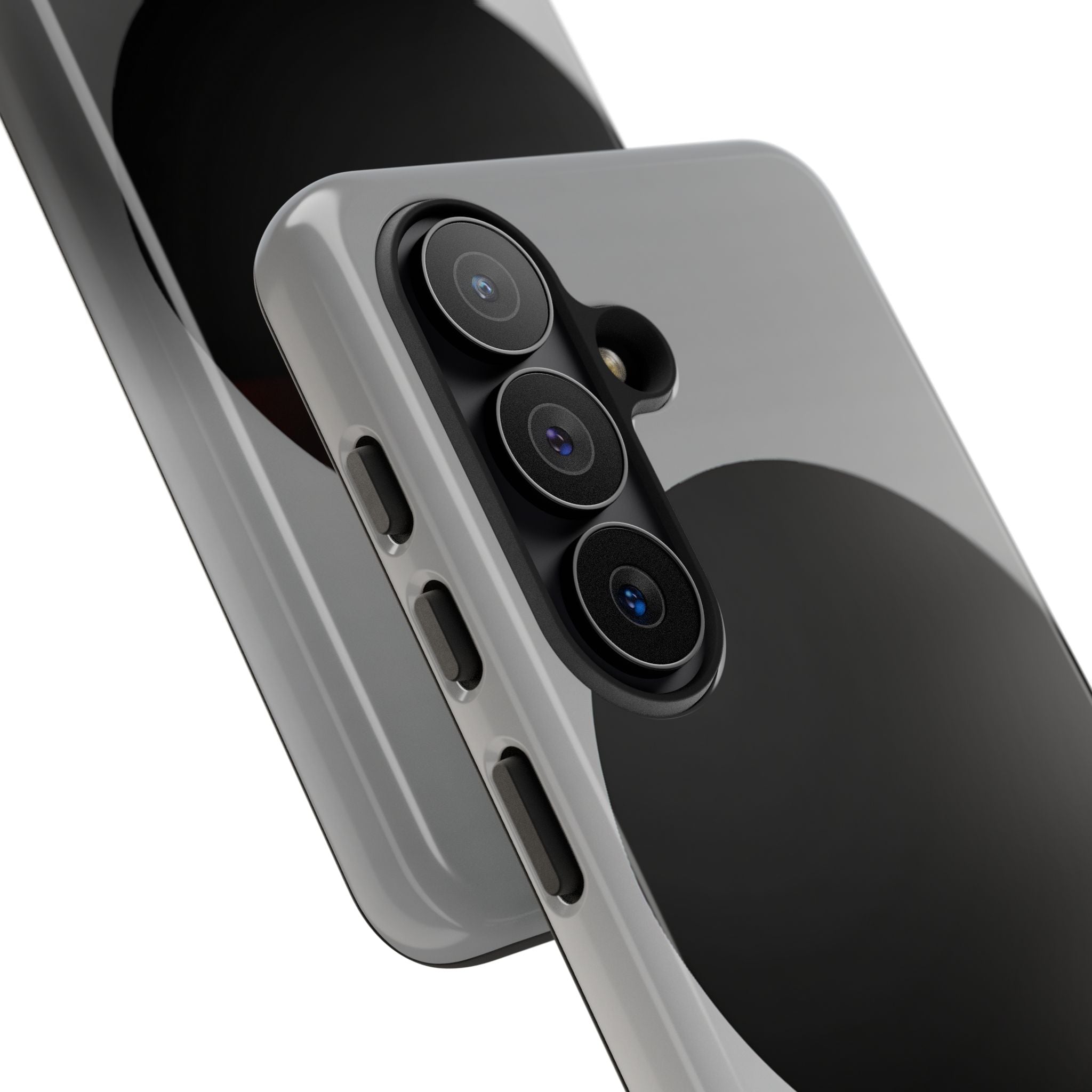 Grey Tough Phone Case for Samsung - Matte Onyx Sphere