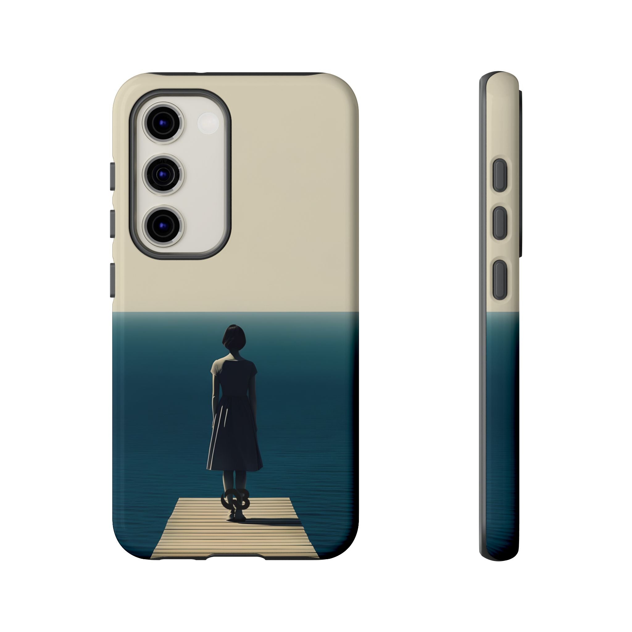 Solitary Blue Horizon · Tough Phone Case for Samsung
