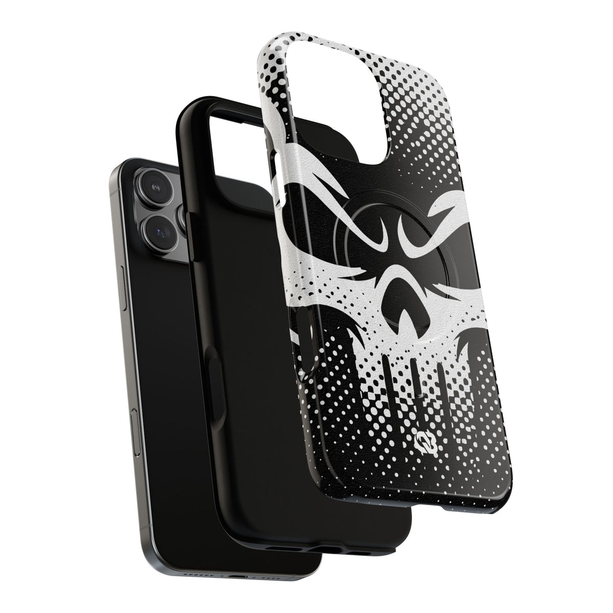 Phantom Halftone · Tough 2.0 Magnetic Phone Case for iPhone · Black