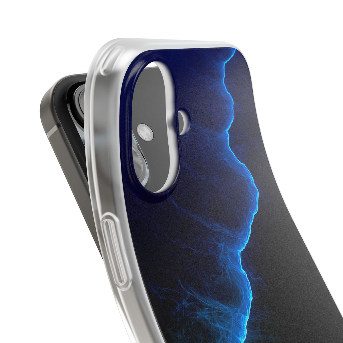 Electric Azure Drift · Lite Phone Case for iPhone · Blue