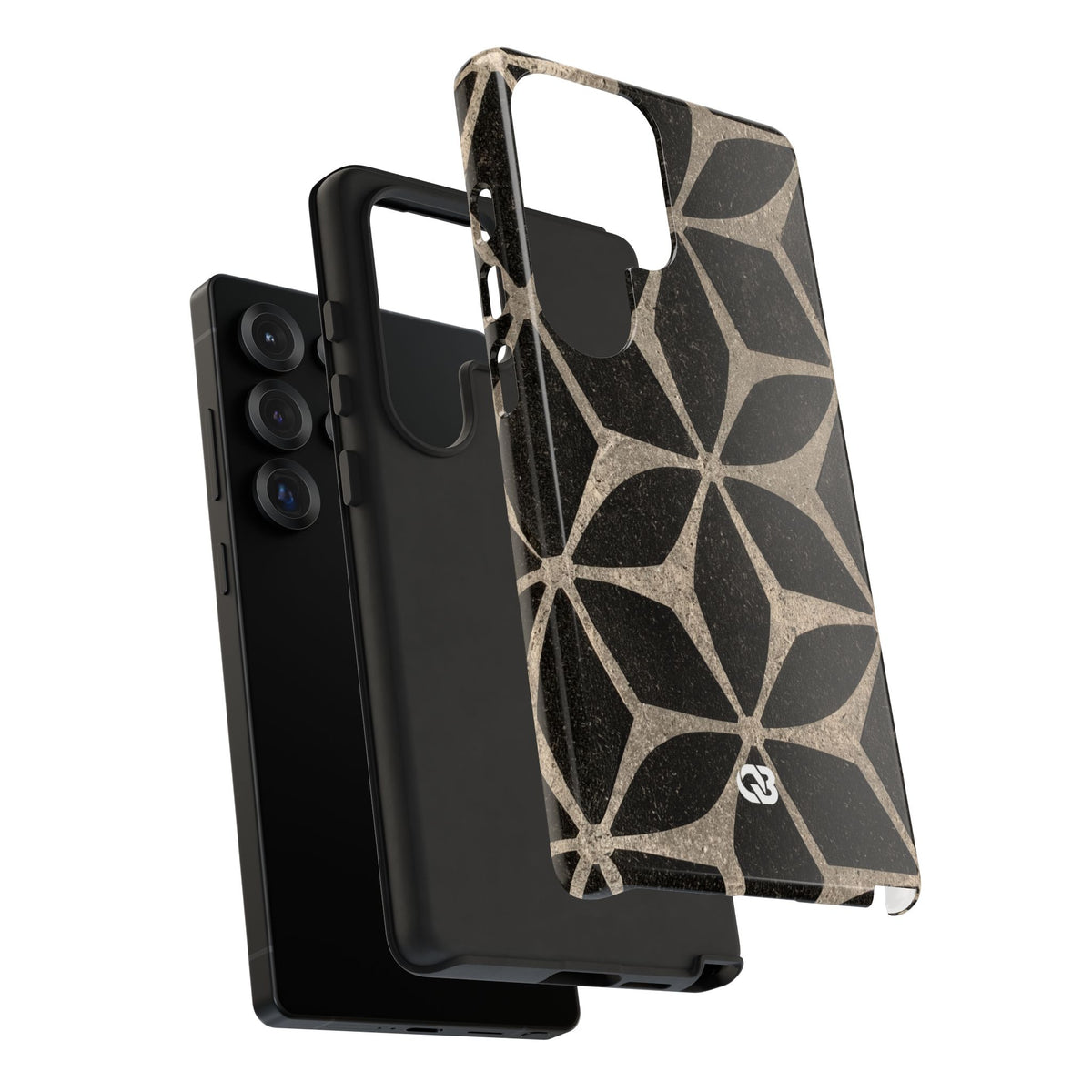 Concrete Mosaic Star · Tough Phone Case for Samsung · Black