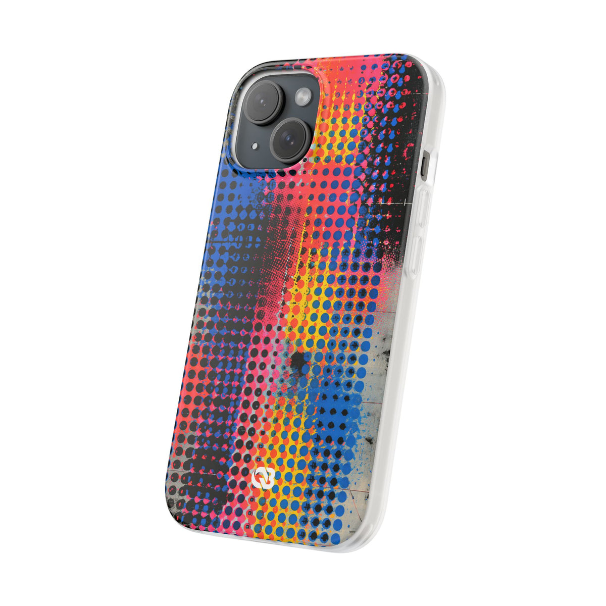 Chromatic Halftone Grid · Lite Phone Case for iPhone · Blue