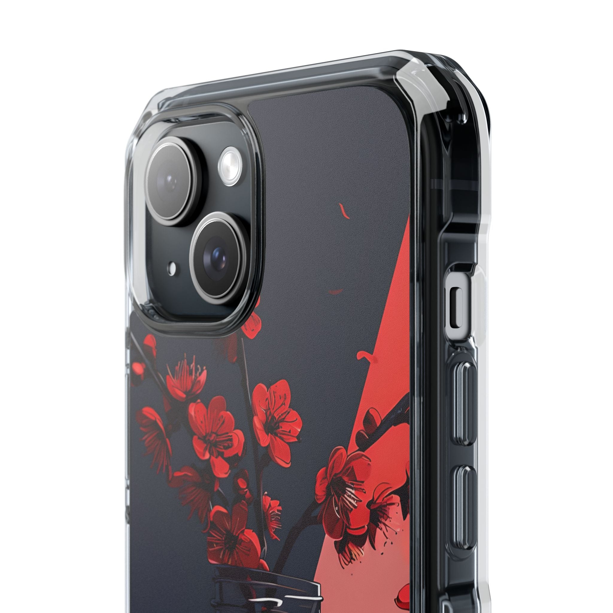 Cherry Blossom Contrast iPhone 15 Case - Impact
