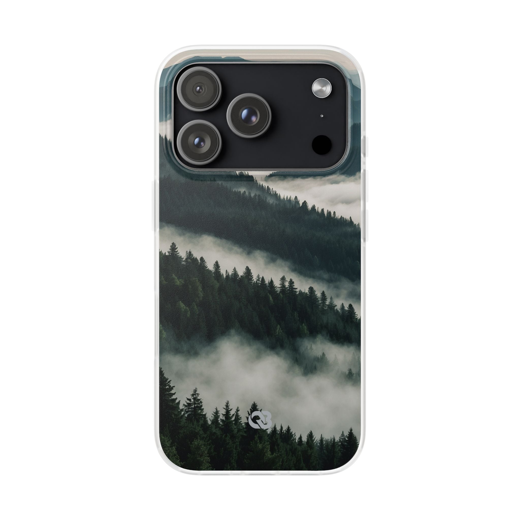 Misty Pine Peaks · Soft Hoesje voor iPhone