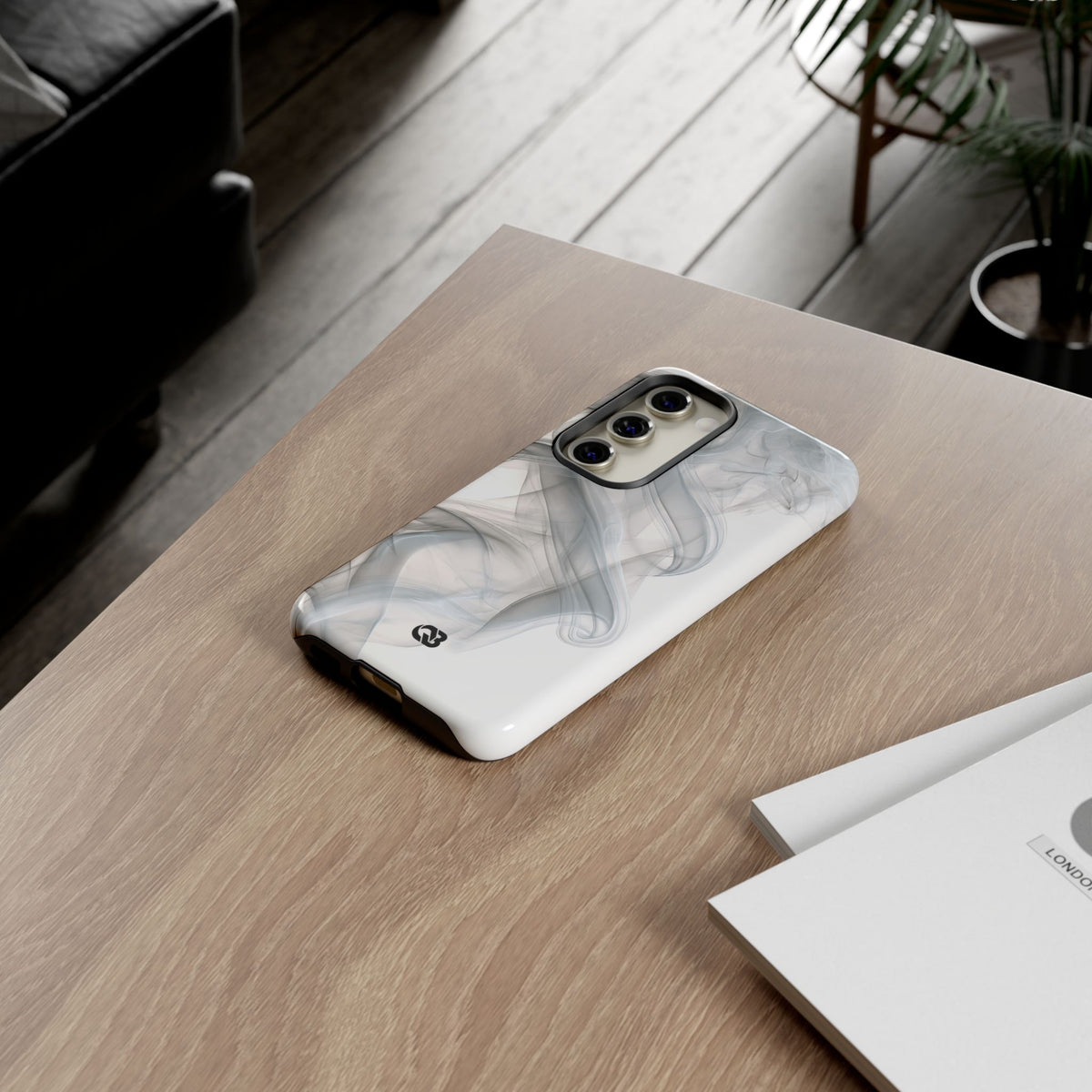 Vapor Noir · Tough Phone Case for Samsung · White