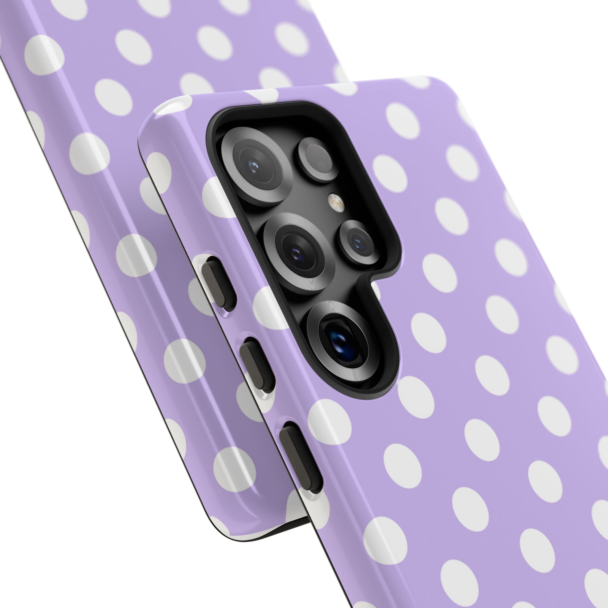 Lavender Polka Grid · Tough Θήκη για Samsung