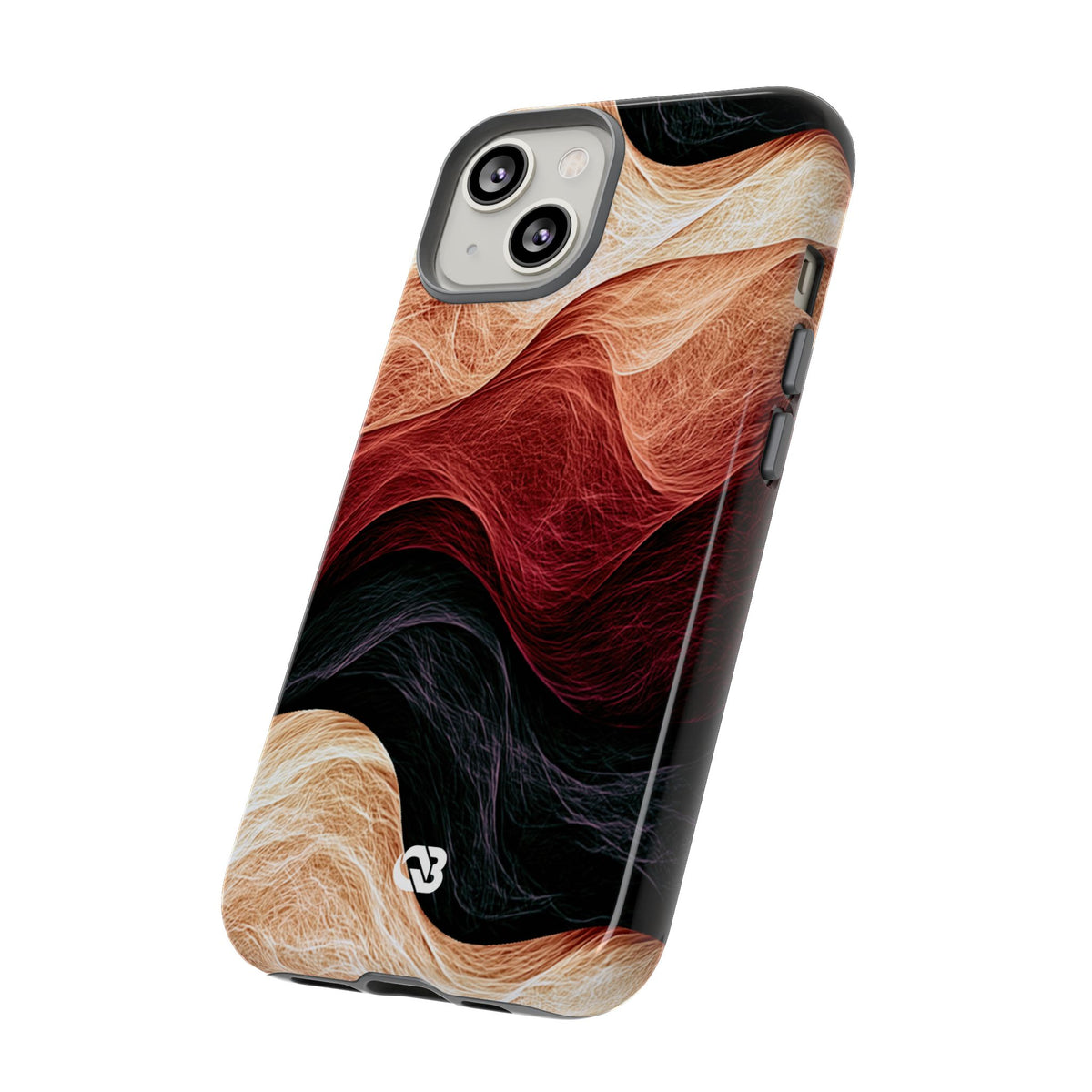 Ember Wave Dispersion · Tough Phone Case for iPhone · Red