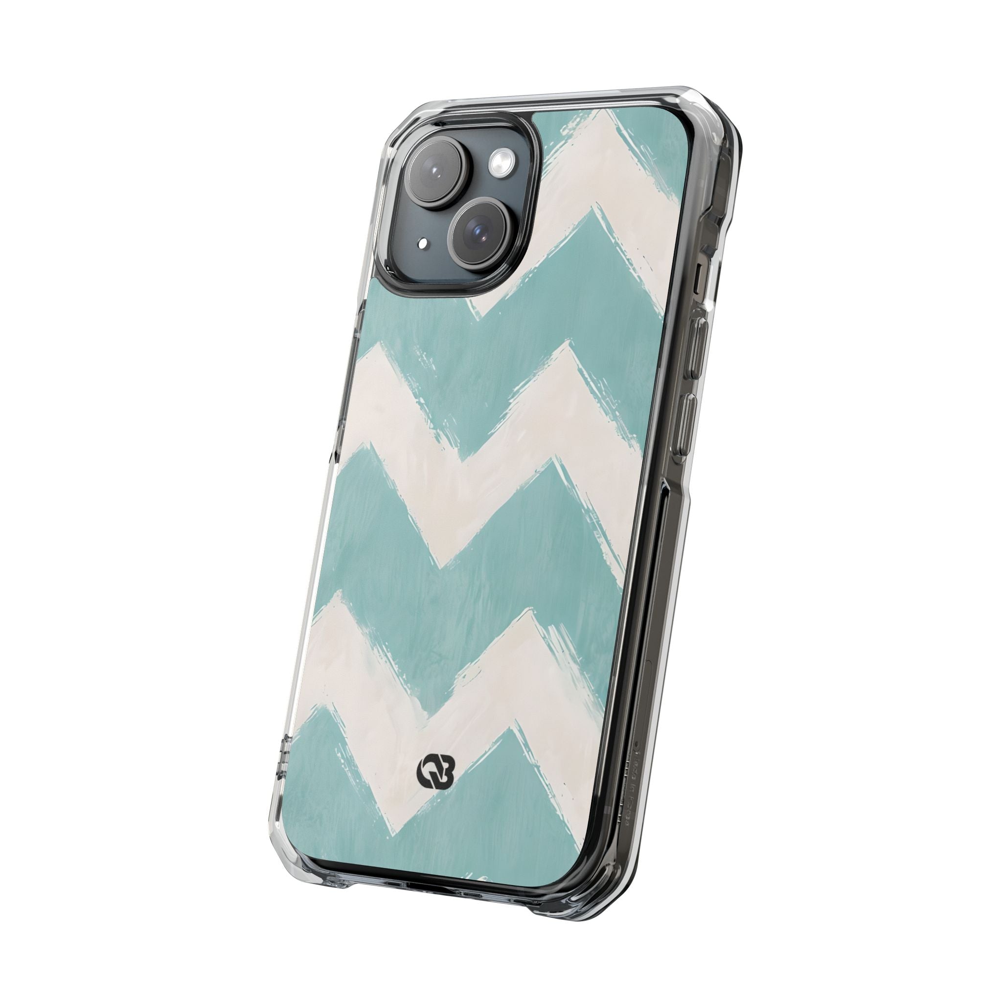 Teal Painted Chevron · Custodia Impact per iPhone · Magsafe
