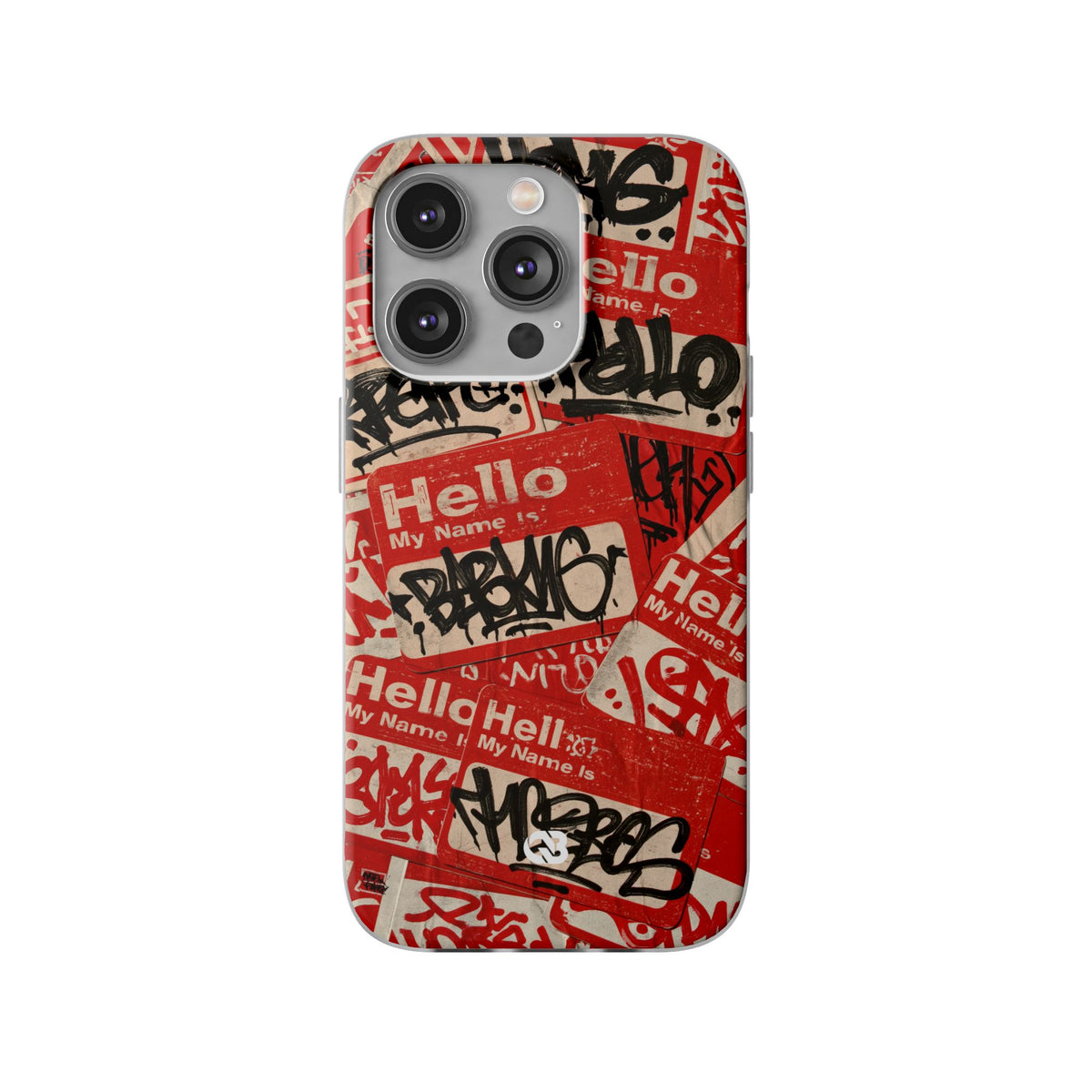Slap Tag Collage · Lite Phone Case for iPhone · Red