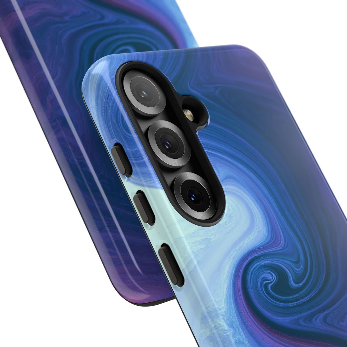 Azure Fluid Swirl · Tough Phone Case for Samsung · Blue