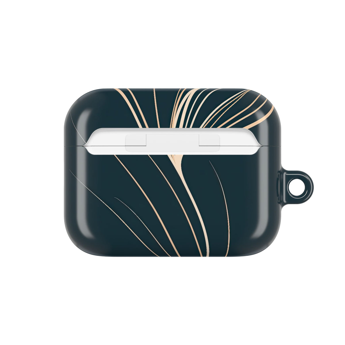 Botanical Contour · Hard Case for AirPods & AirPods Pro · Teal