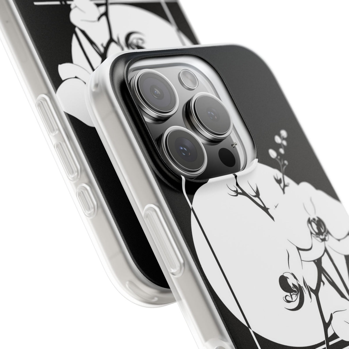 Nocturne Orchid Bloom · Lite Phone Case for iPhone · Black