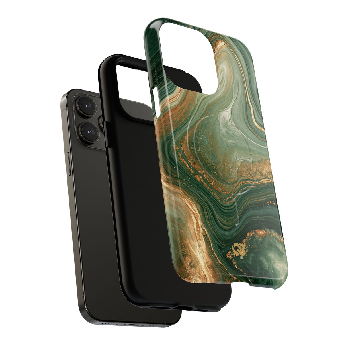 Jade Suminagashi · Tough 2.0 Magnetic Phone Case for iPhone · Green