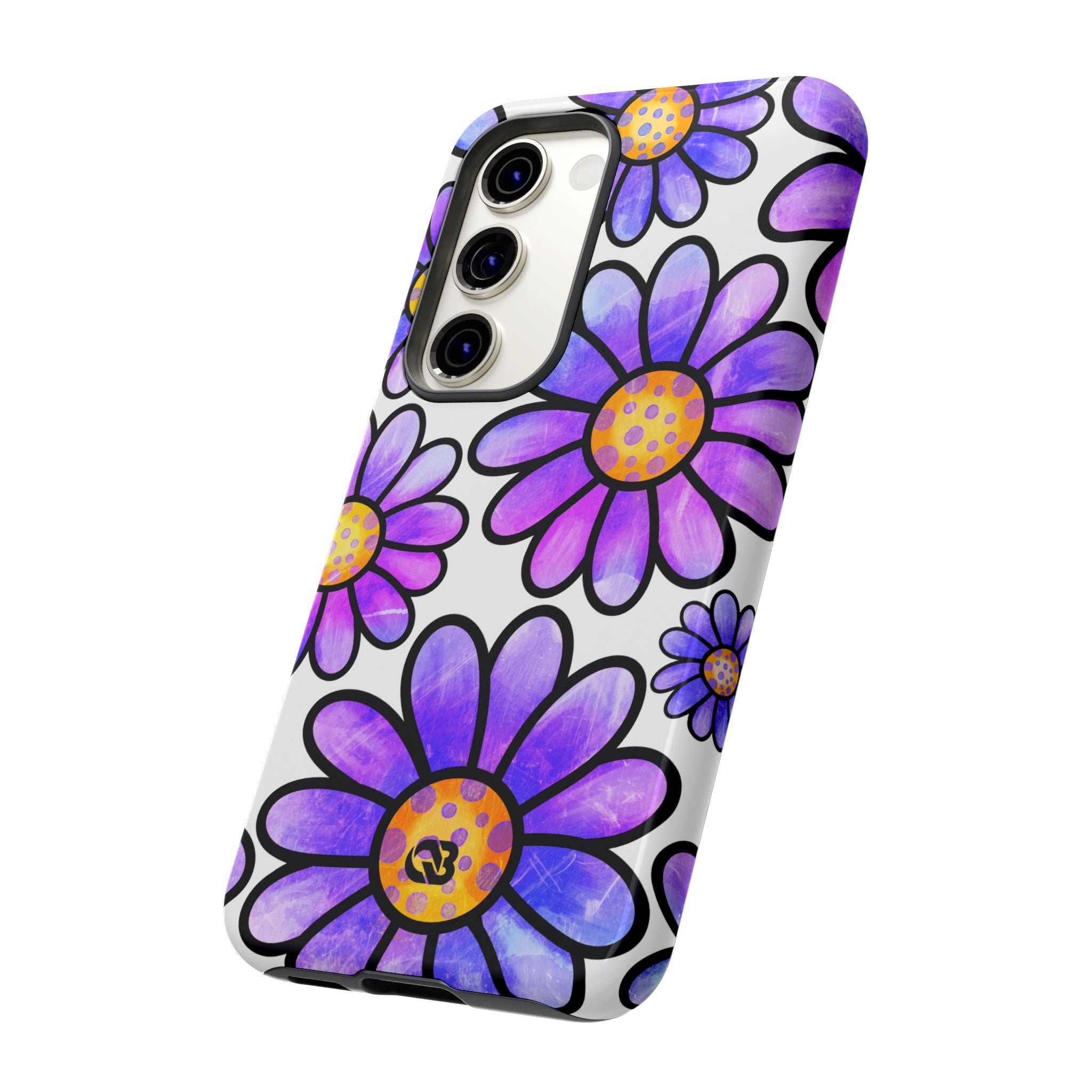 Violet Grunge Bloom · Tough Phone Case for Samsung