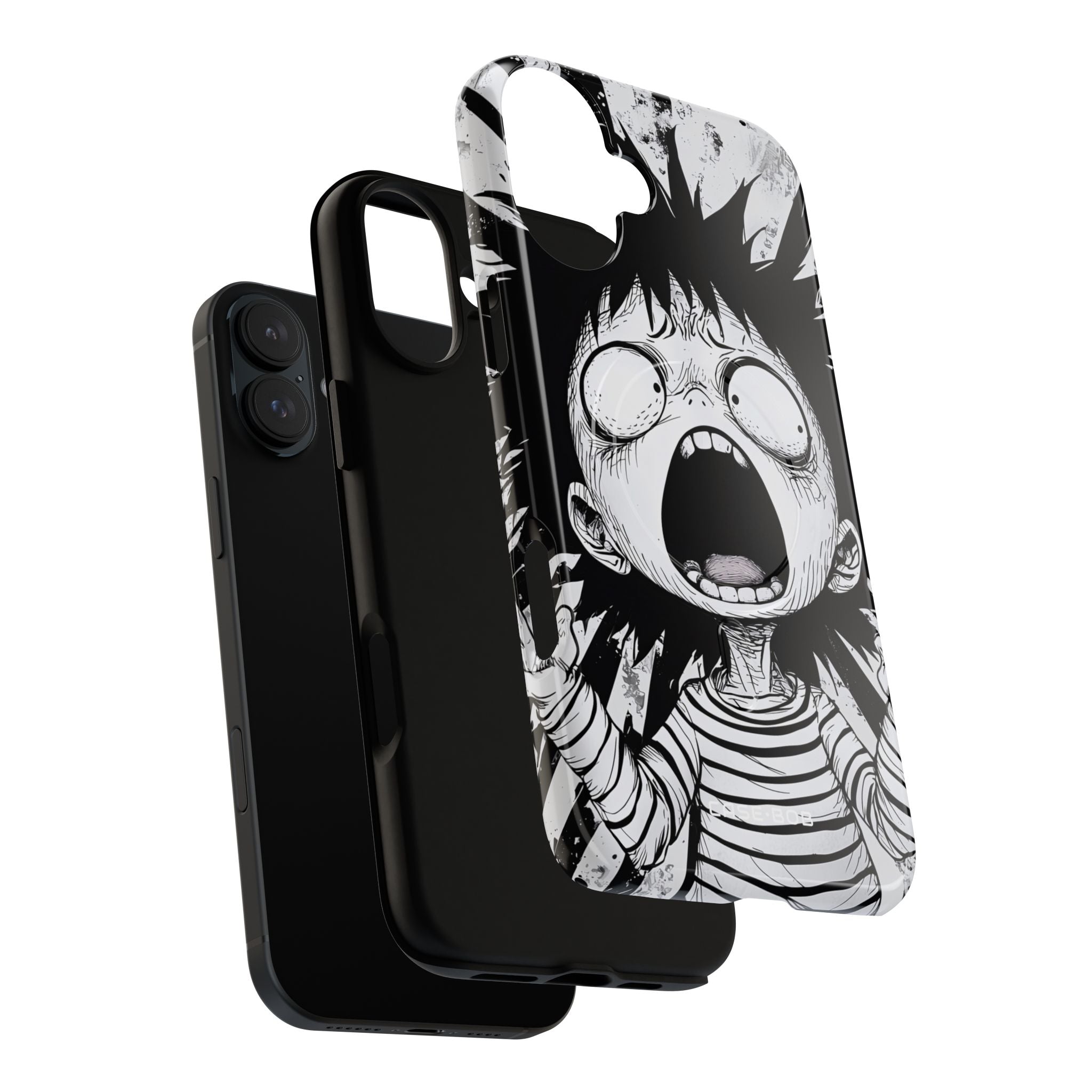 Screaming Stripes iPhone 16 Plus Skal - Tough+