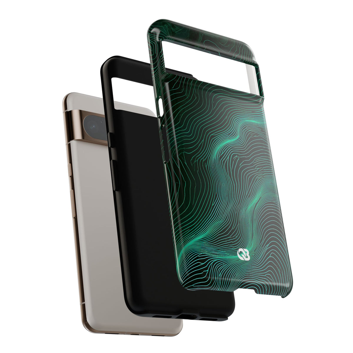 Emerald Topo Ridge · Tough Phone Case for Pixel · Green