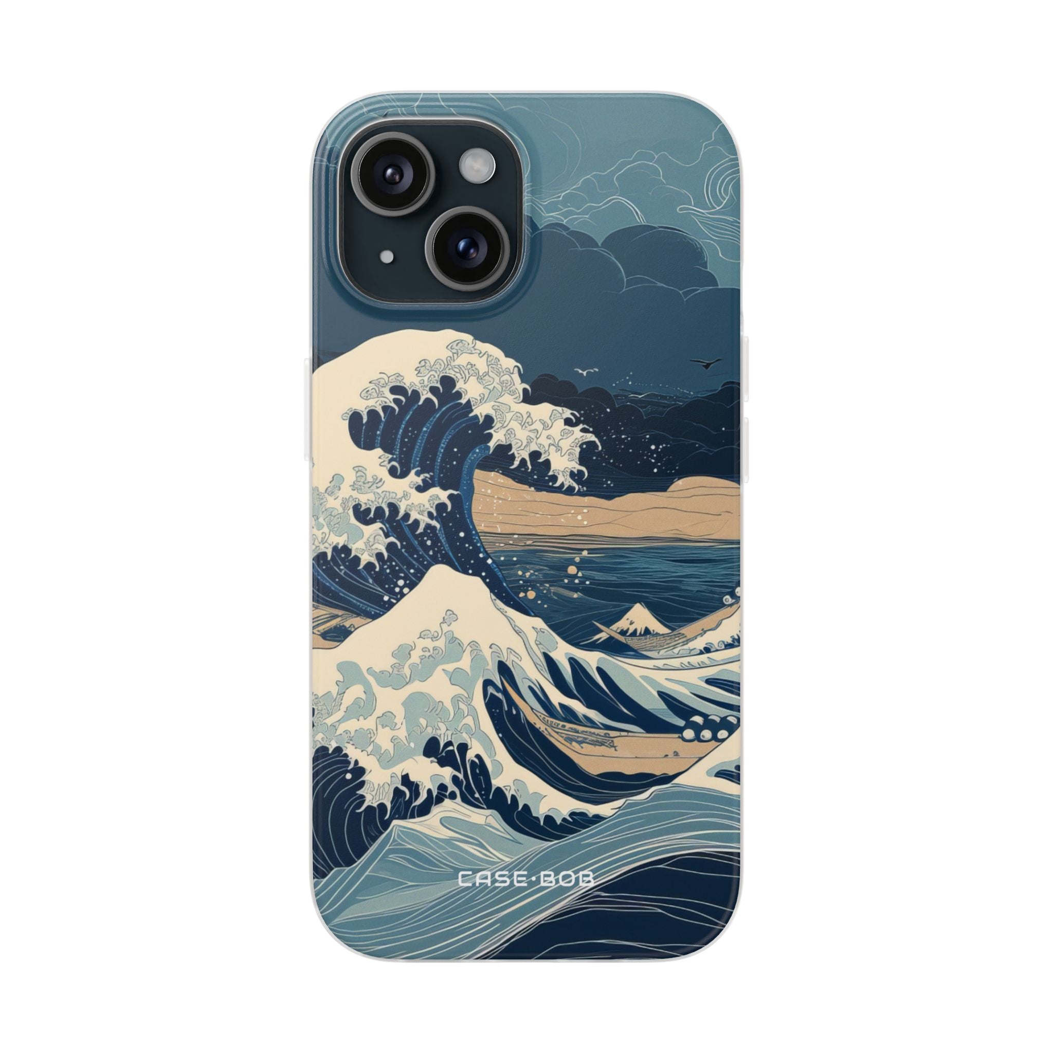 Cresting Blaue Welle iPhone 15 Case - Soft