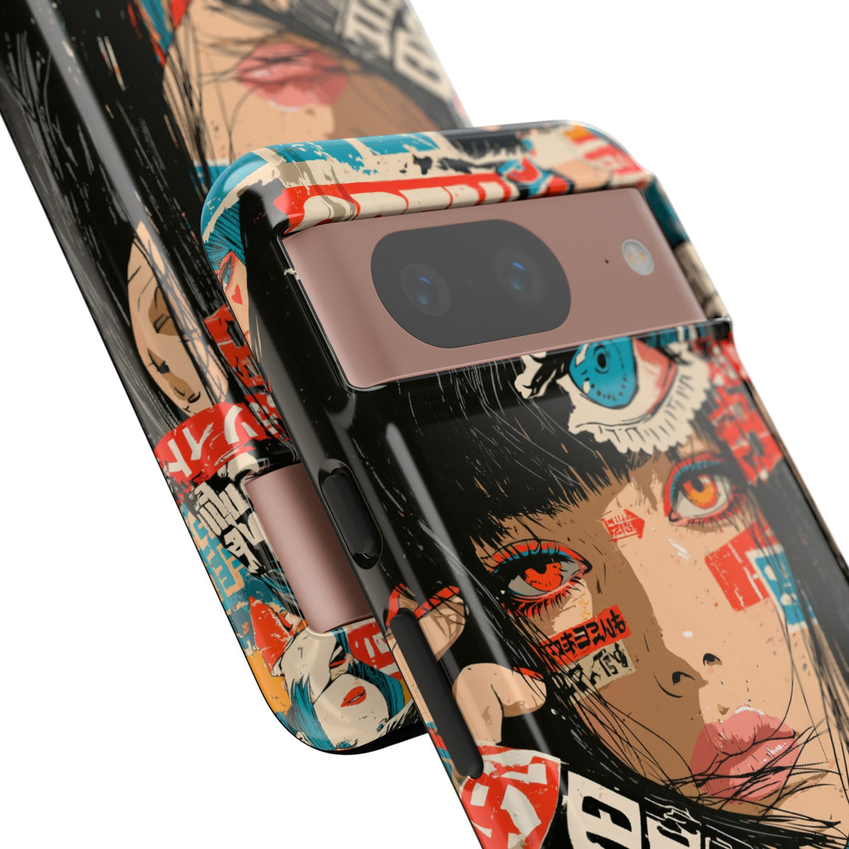 Shibuya Street Collage · Tough Phone Case for Pixel · Red