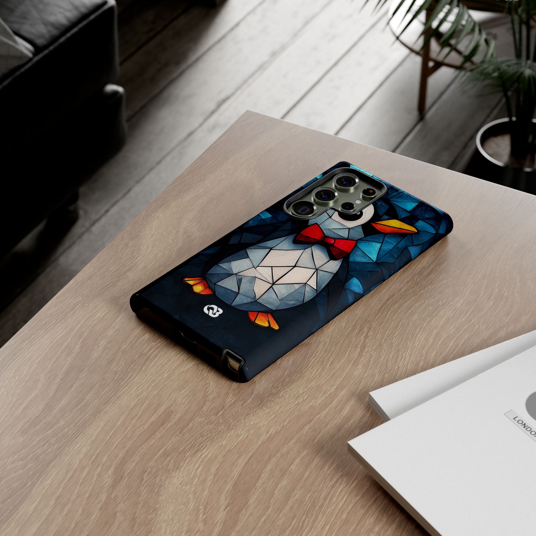 Mosaic Bowtie Penguin · Tough Hoesje voor Samsung