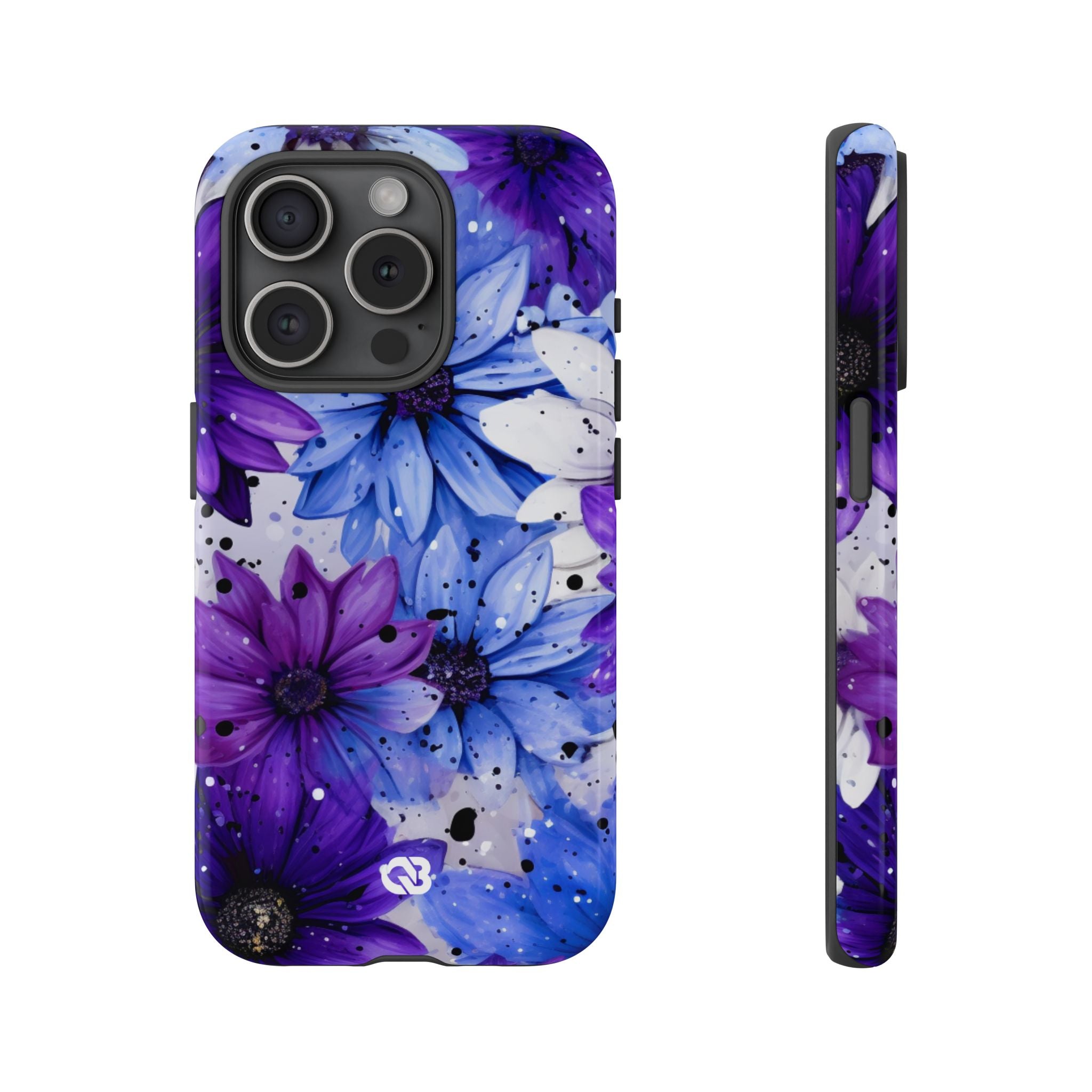 Ink Splatter Blooms · Tough Coque de téléphone pour iPhone