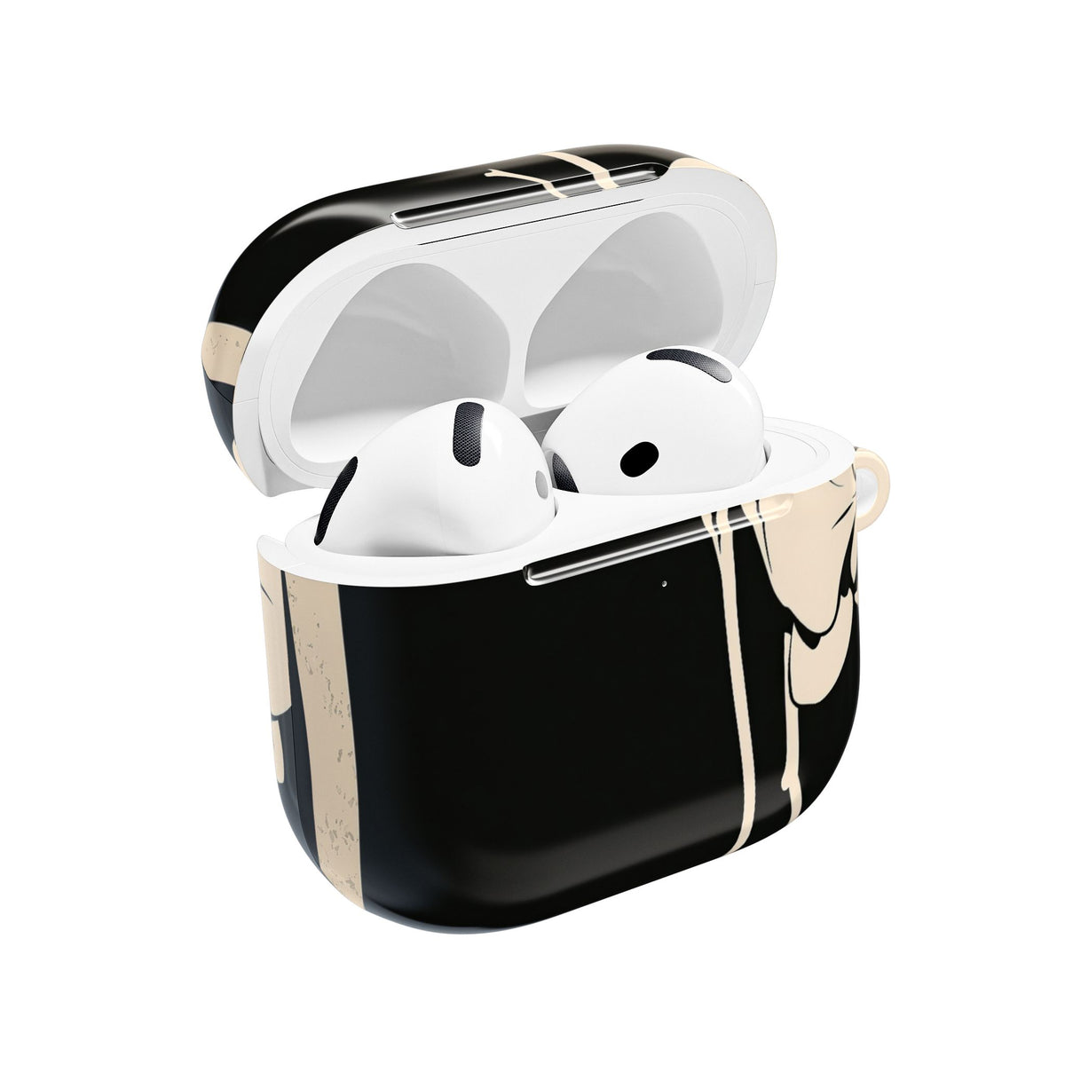 Nocturne Orchid · Hard Case for AirPods & AirPods Pro · Black