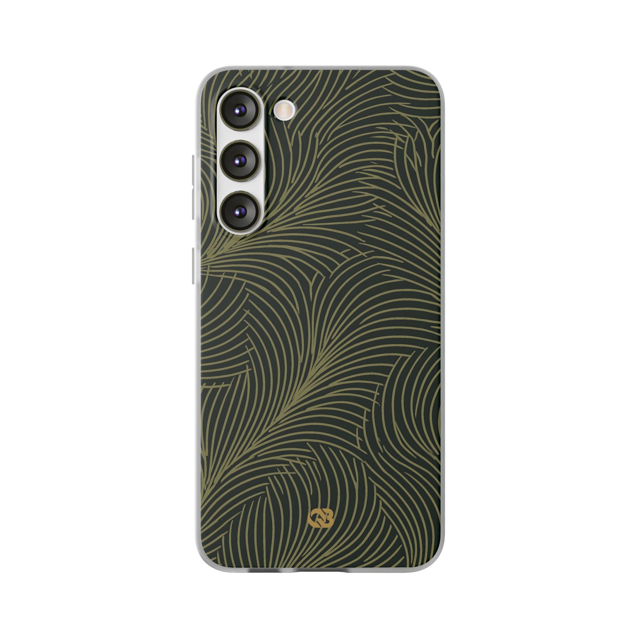 Green Lite Phone Case for Samsung - Dark Olive Plume