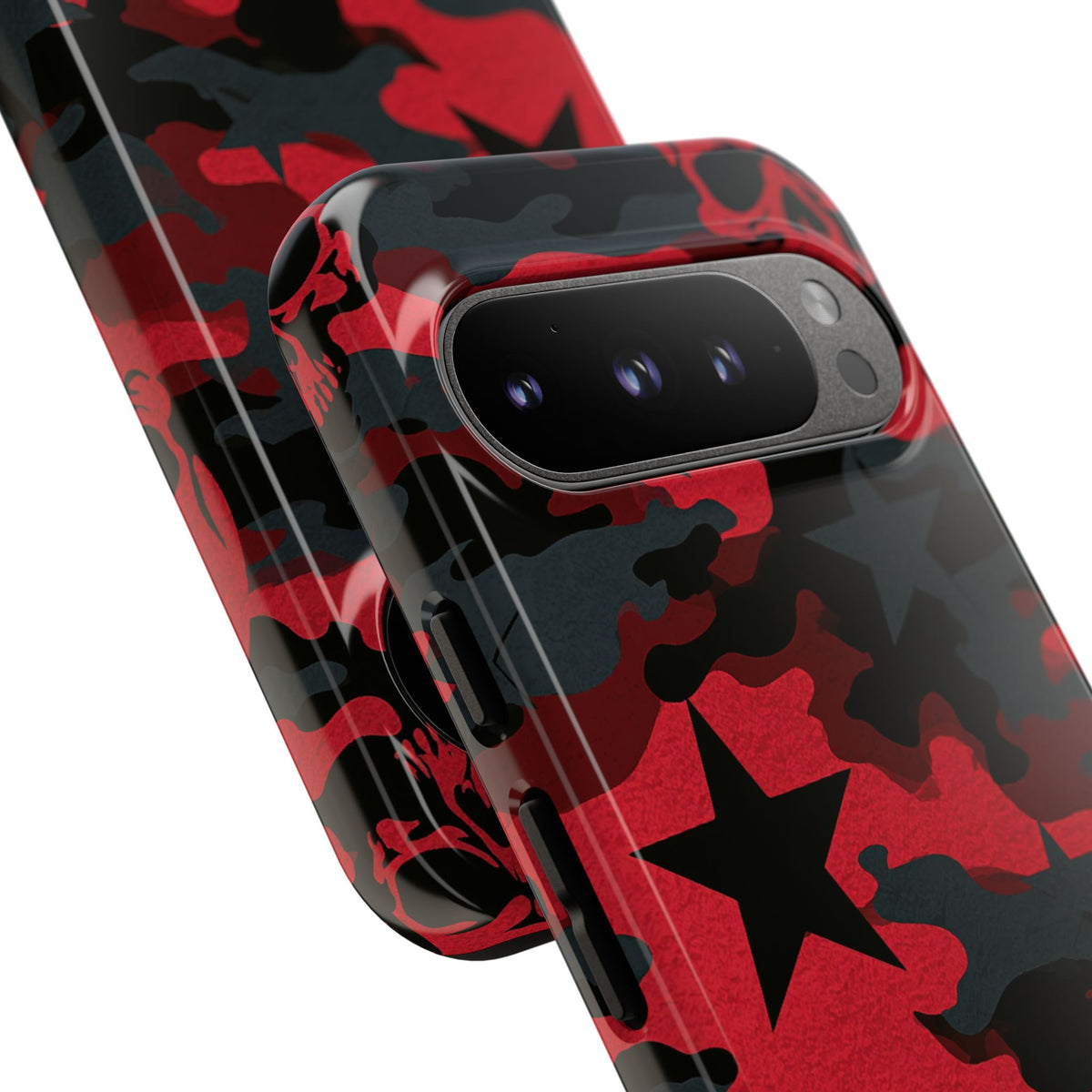 Crimson Skull Camo · Tough Phone Case for Pixel · Red