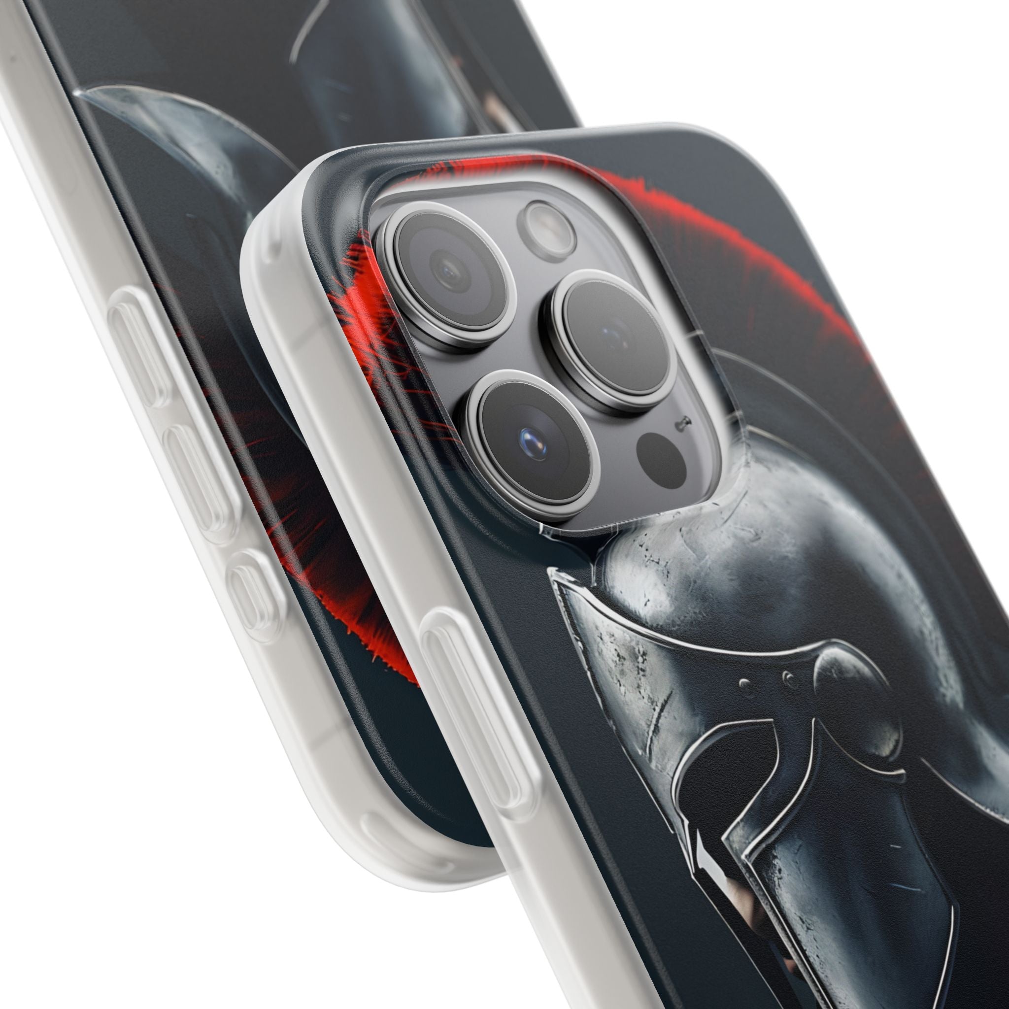 Silver Centurion iPhone 15 Pro Case - Soft